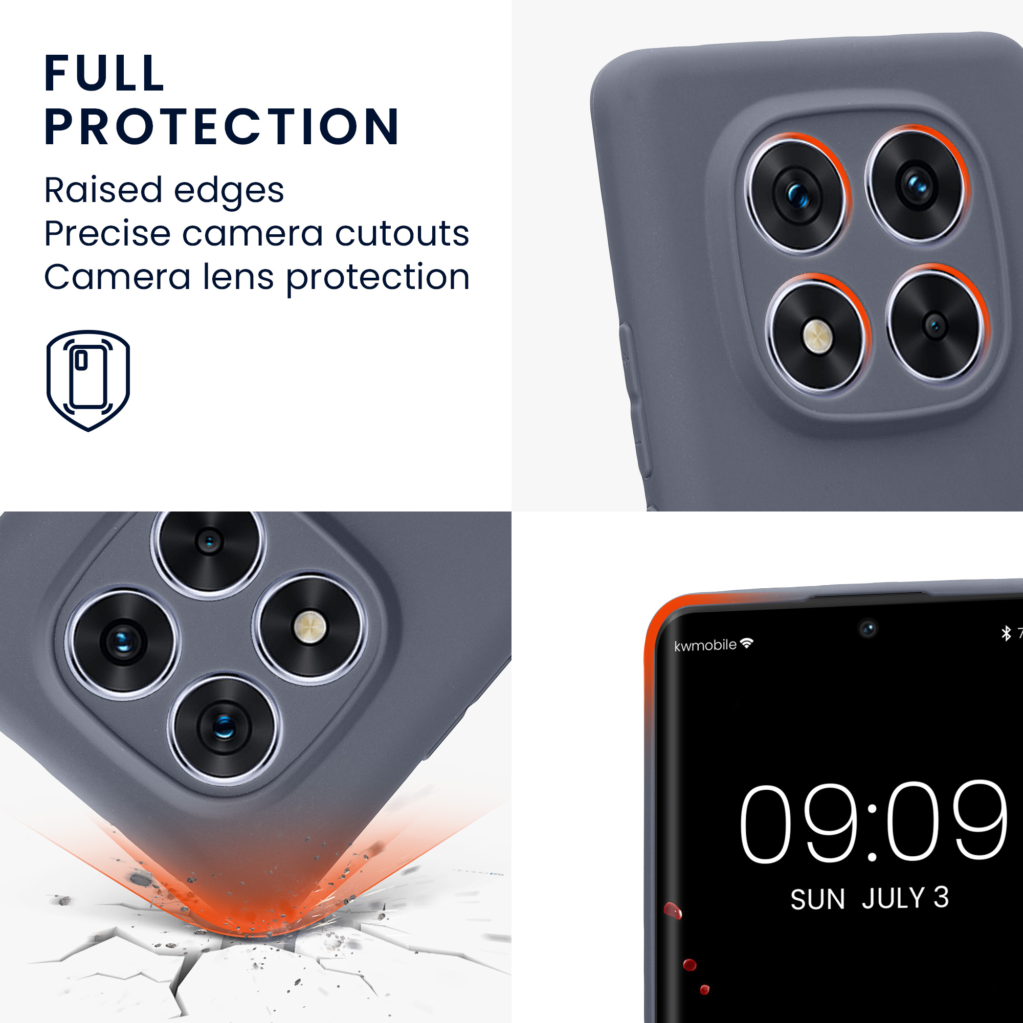 Kryt Xiaomi Redmi Note 14 Pro 5G silikonový TPU modrá kwmobile