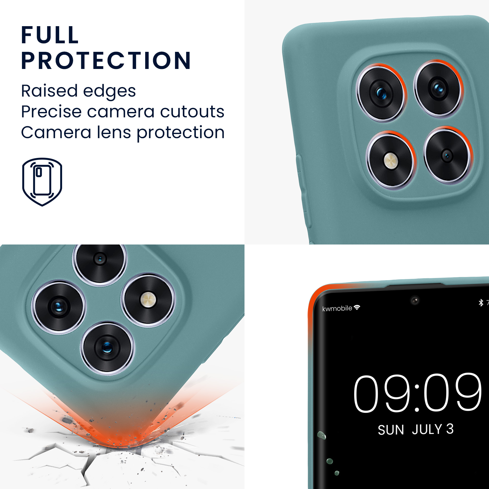 Kryt Xiaomi Redmi Note 14 Pro 5G silikonový TPU arktická noc kwmobile