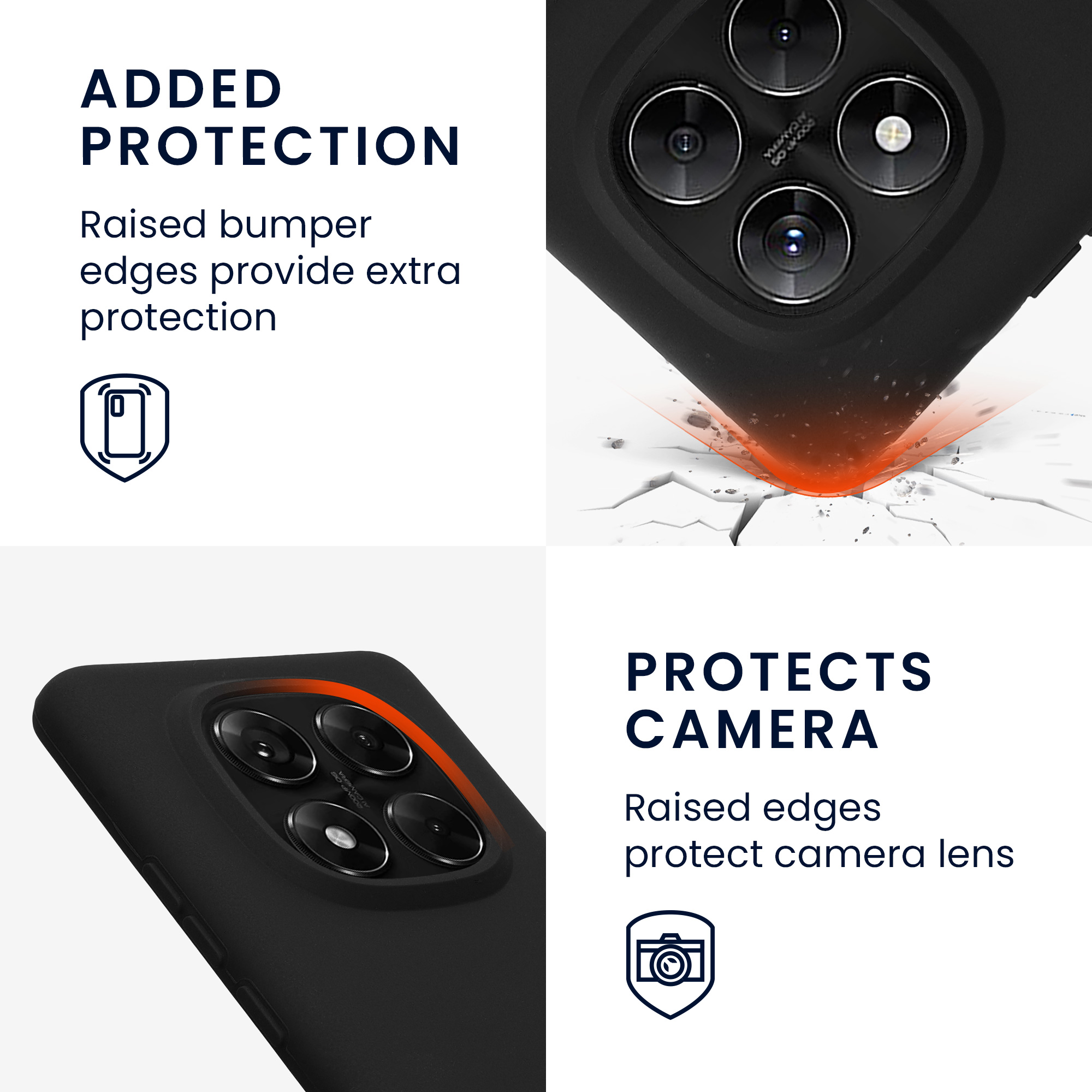 Kryt Xiaomi Redmi Note 14 Pro 5G silikonový TPU černá kwmobile