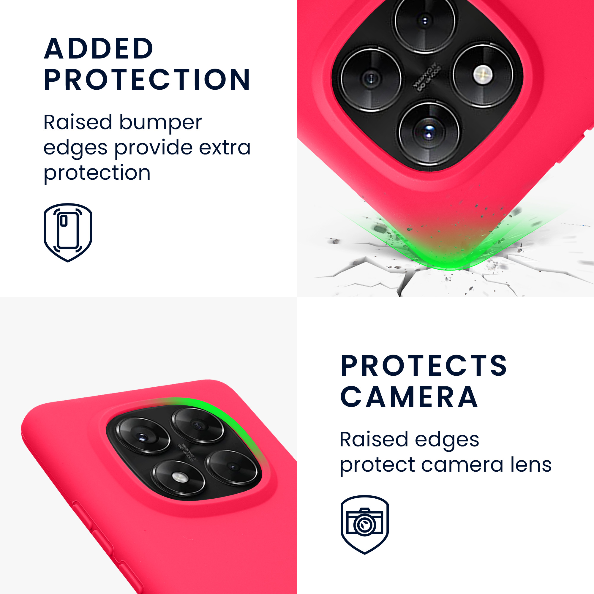 Kryt Xiaomi Redmi Note 14 Pro 5G silikonový TPU růžová kwmobile