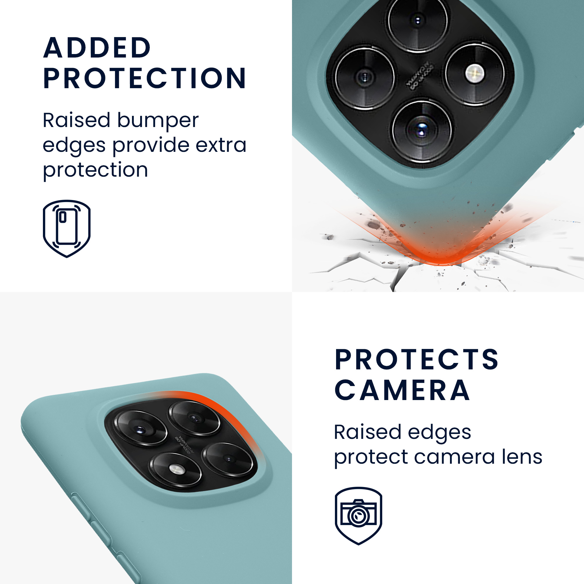 Kryt Xiaomi Redmi Note 14 Pro 5G silikonový TPU arktická noc kwmobile