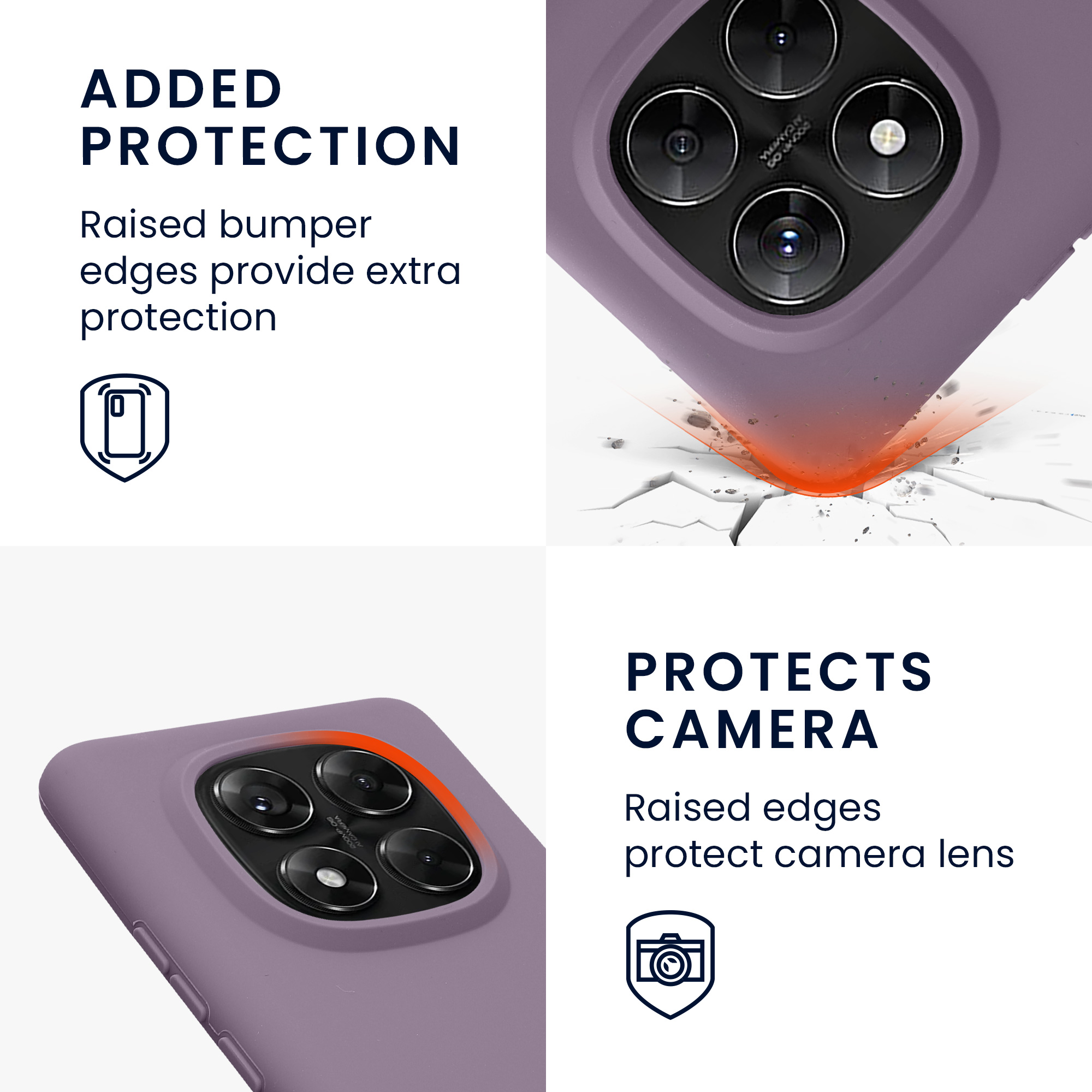 Kryt Xiaomi Redmi Note 14 Pro 5G silikonový TPU červená kwmobile