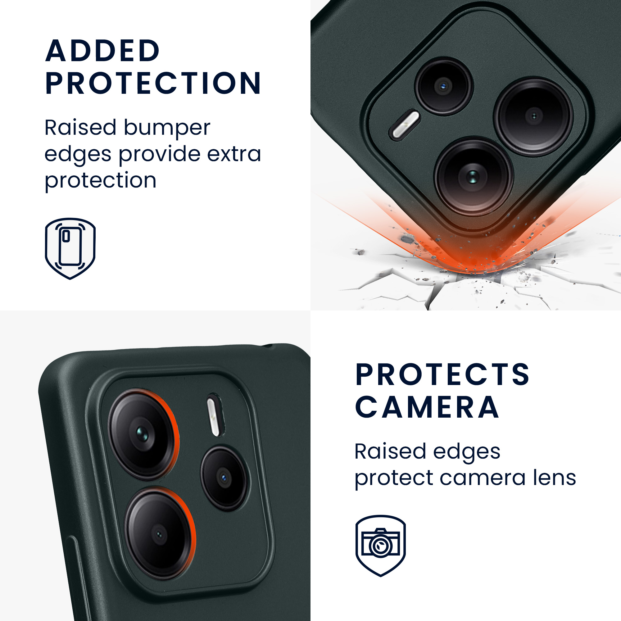 Kryt Xiaomi Redmi Note 14 5G (Not for 4G) metalický TPU metalická modrozelená kwmobile