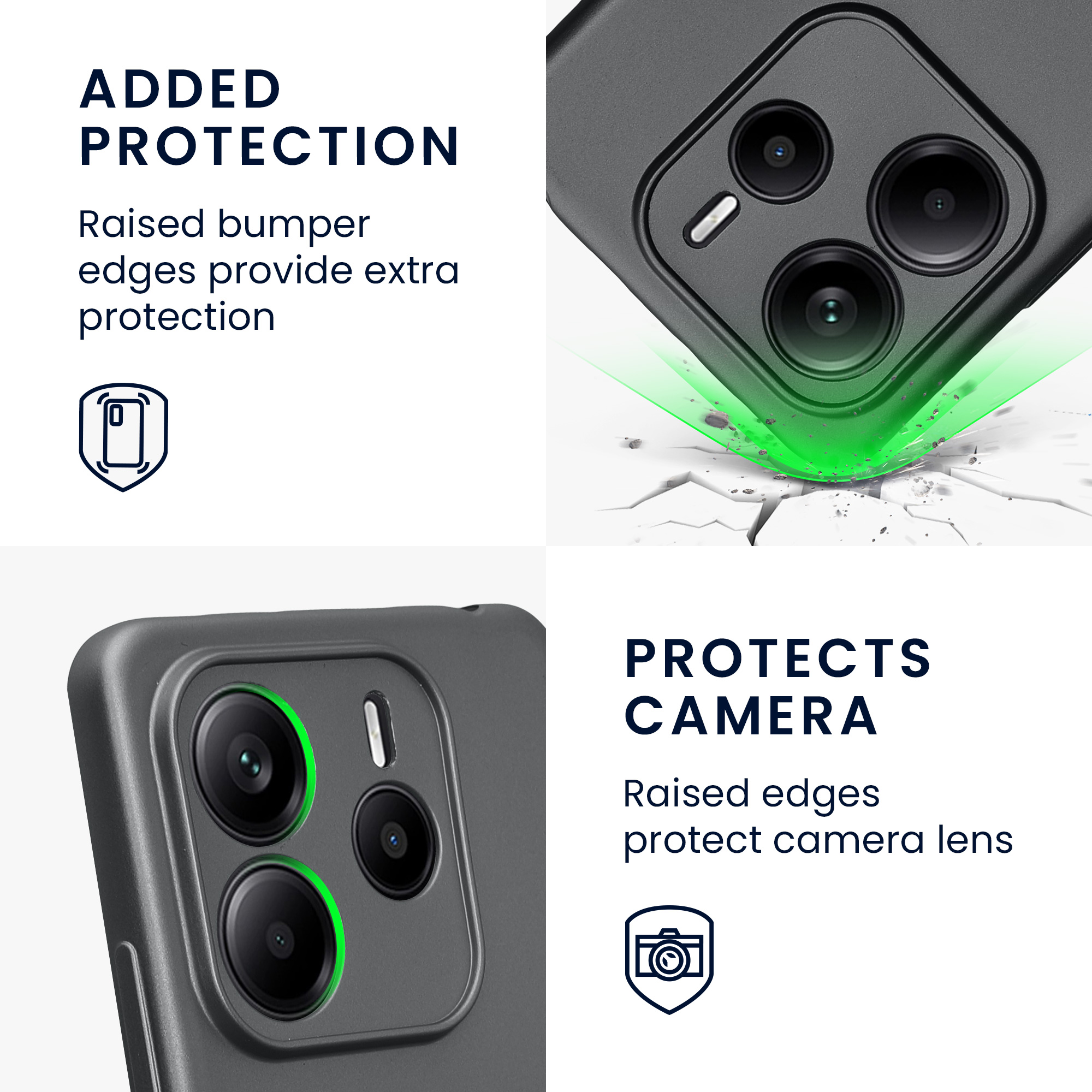 Pouzdro pro Xiaomi Redmi Note 14 5G (není pro verzi 4G) kwmobile metalické TPU - metalická šedá