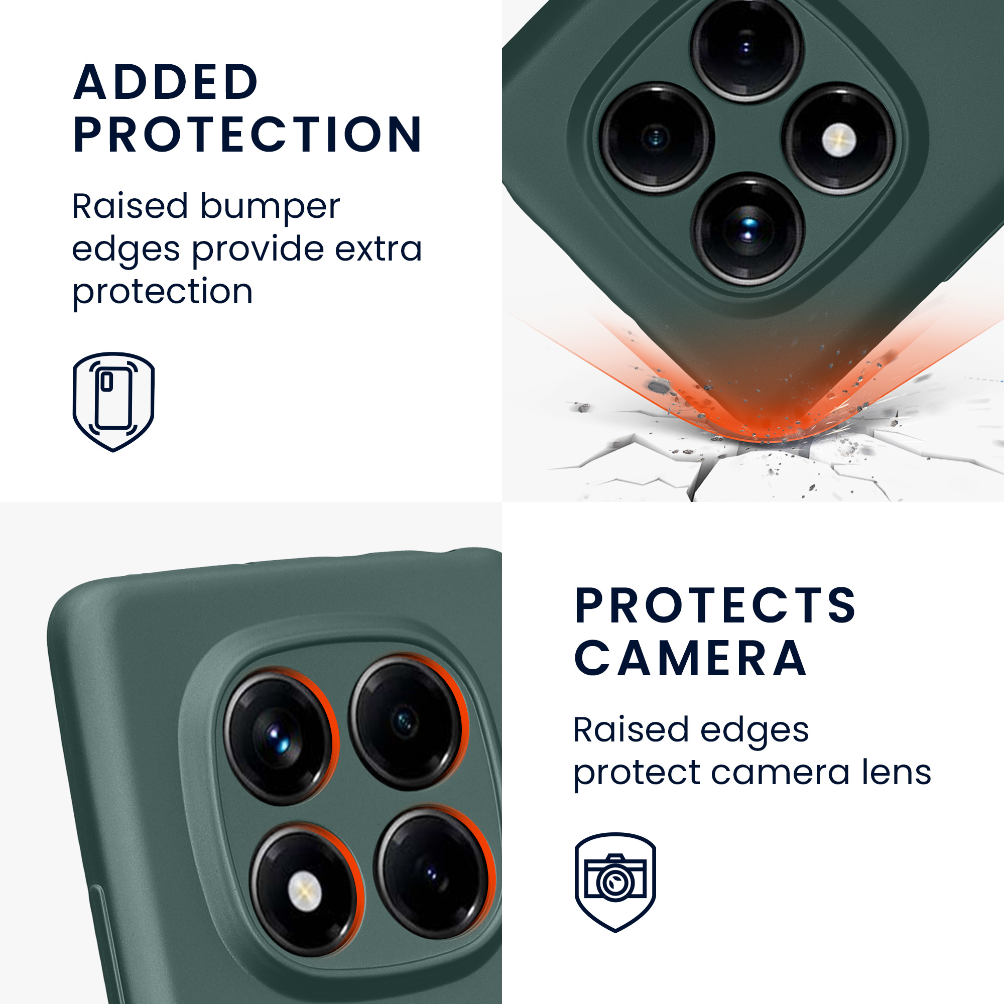Kryt Xiaomi Redmi Note 14 Pro 4G metalický TPU metalická modrozelená kwmobile