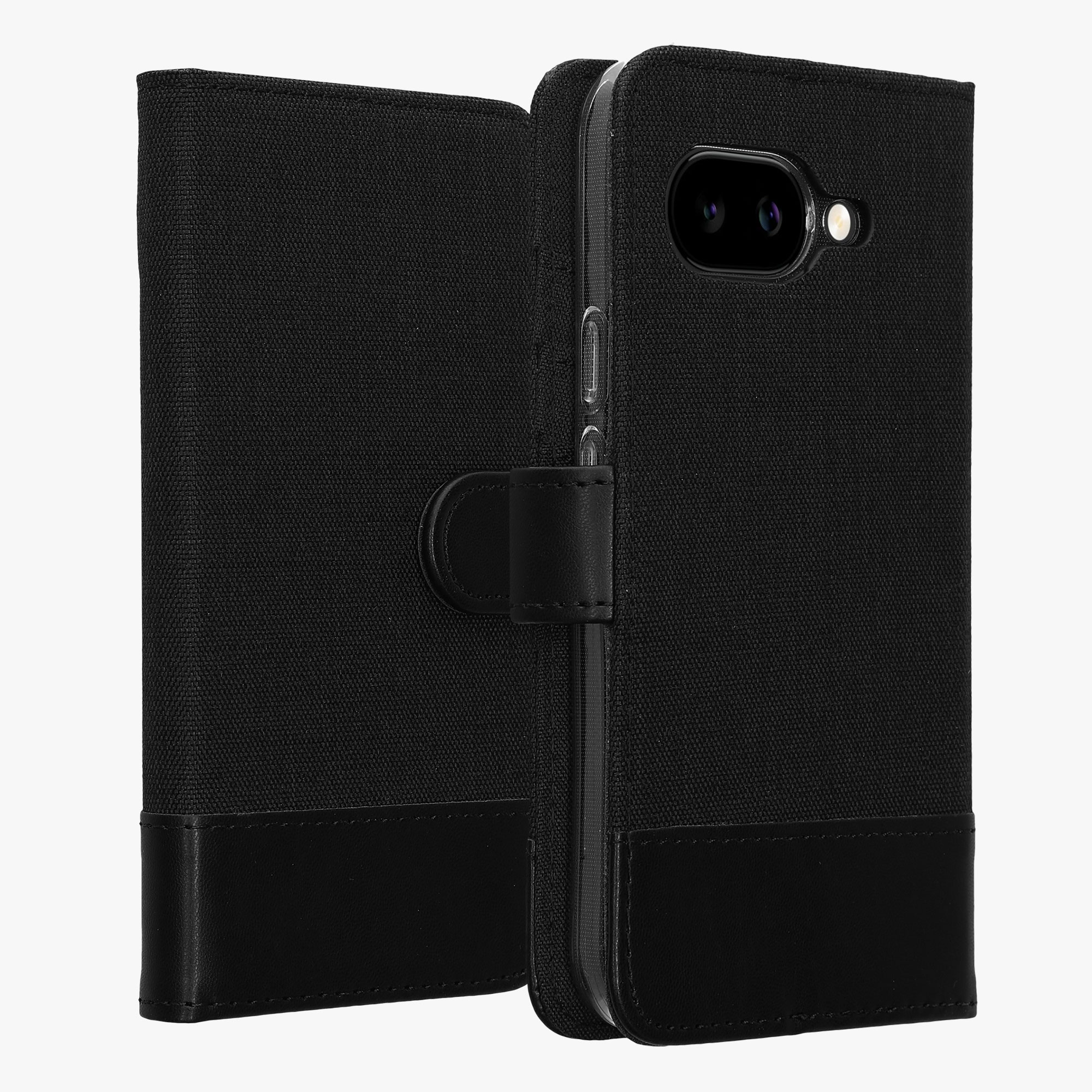 Flipové pouzdro kwmobile pro Google Pixel 9a - antracitová / černá