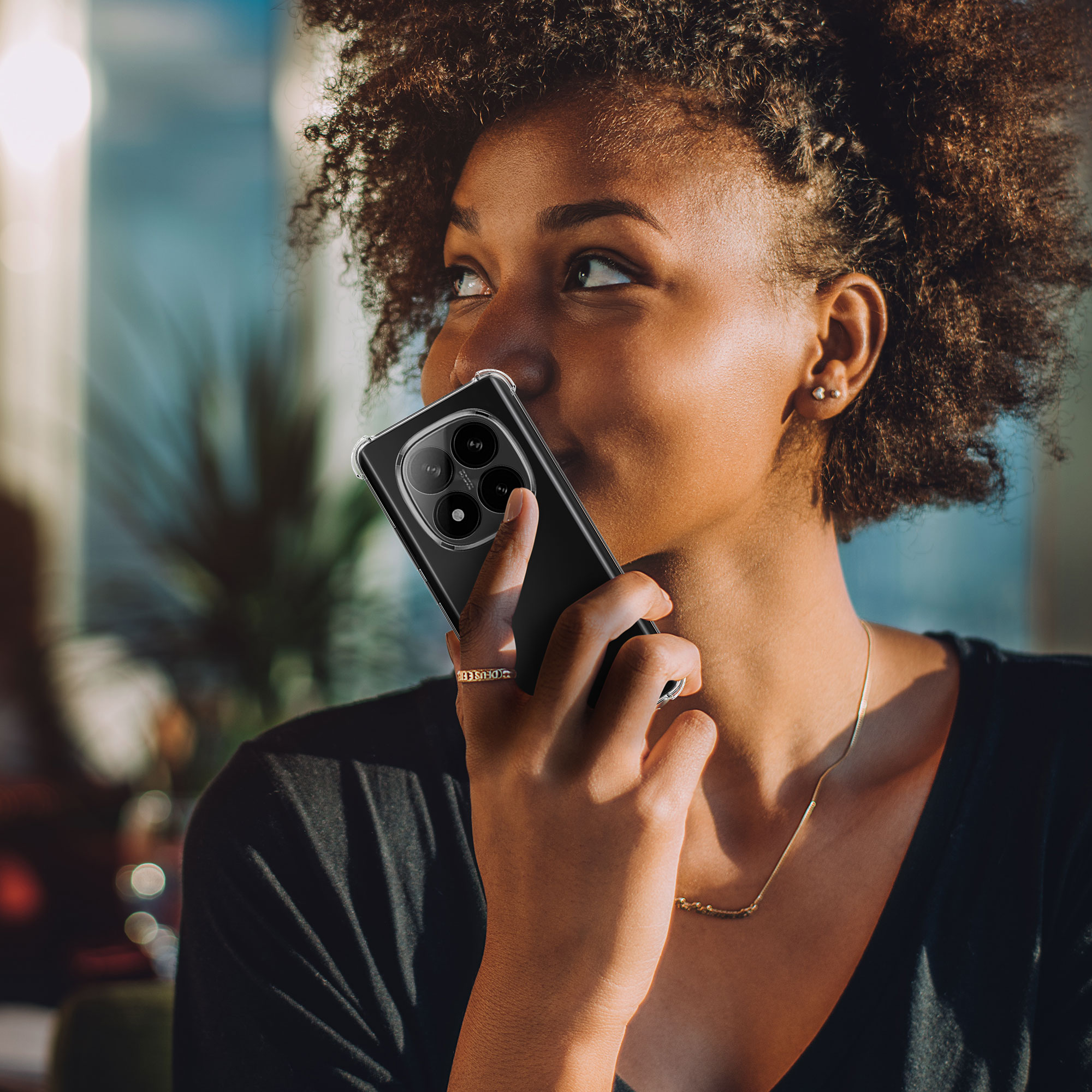 Průhledný kryt Xiaomi Redmi Note 14 Pro 4G Crystal TPU zesílené rohy kwmobile