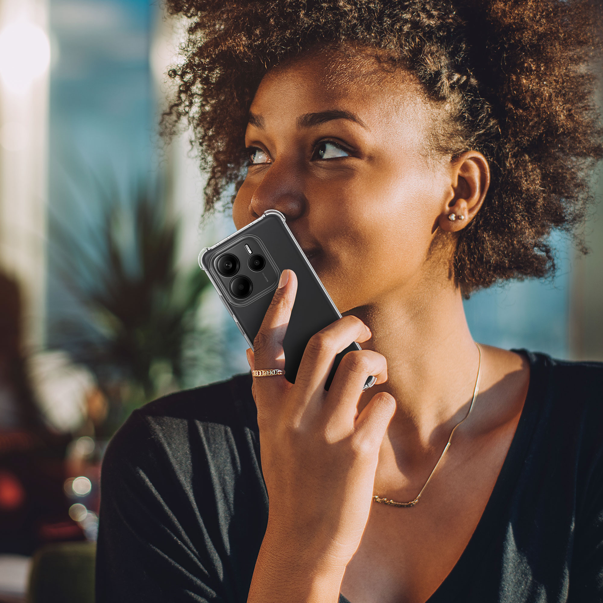 Průhledný kryt Xiaomi Redmi Note 14 5G (Not for 4G) Crystal TPU zesílené rohy kwmobile