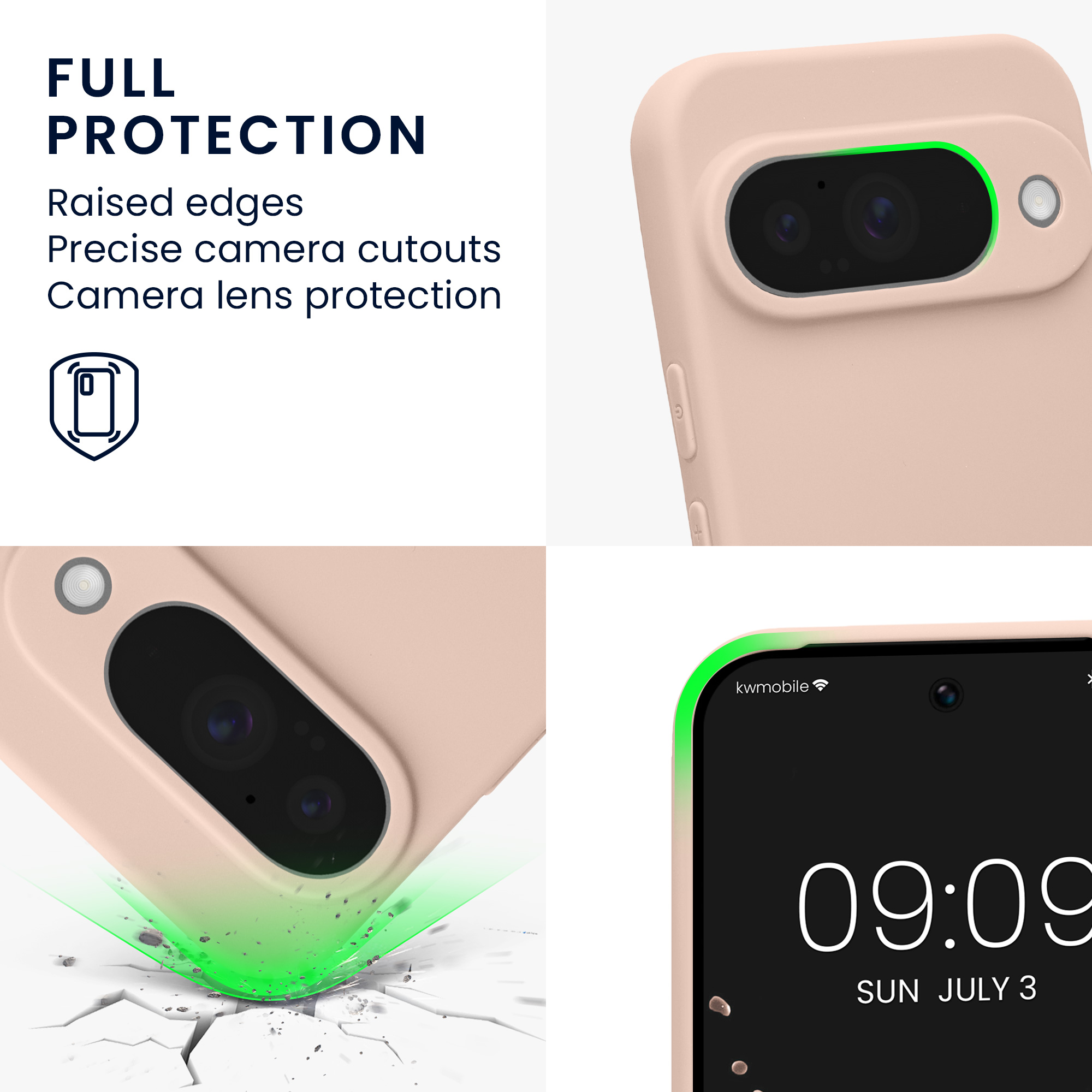 Kryt na mobil Google Pixel 10 kwmobile - Coconut Swirl