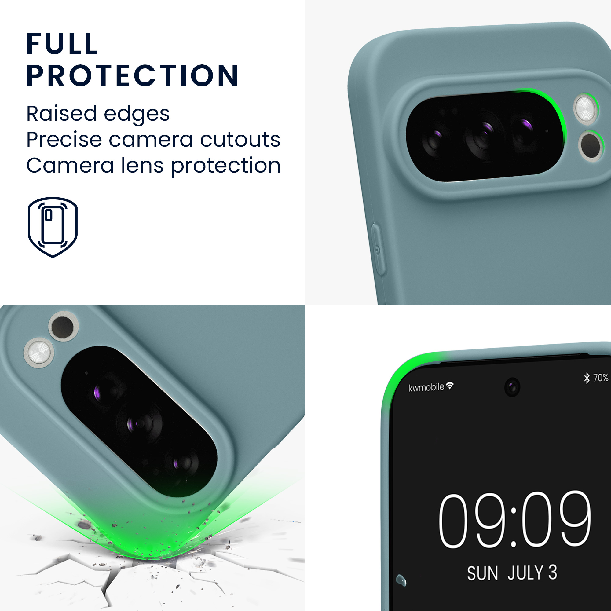 Silikonový kryt kwmobile pro Google Pixel 10 Pro - kamenně béžová