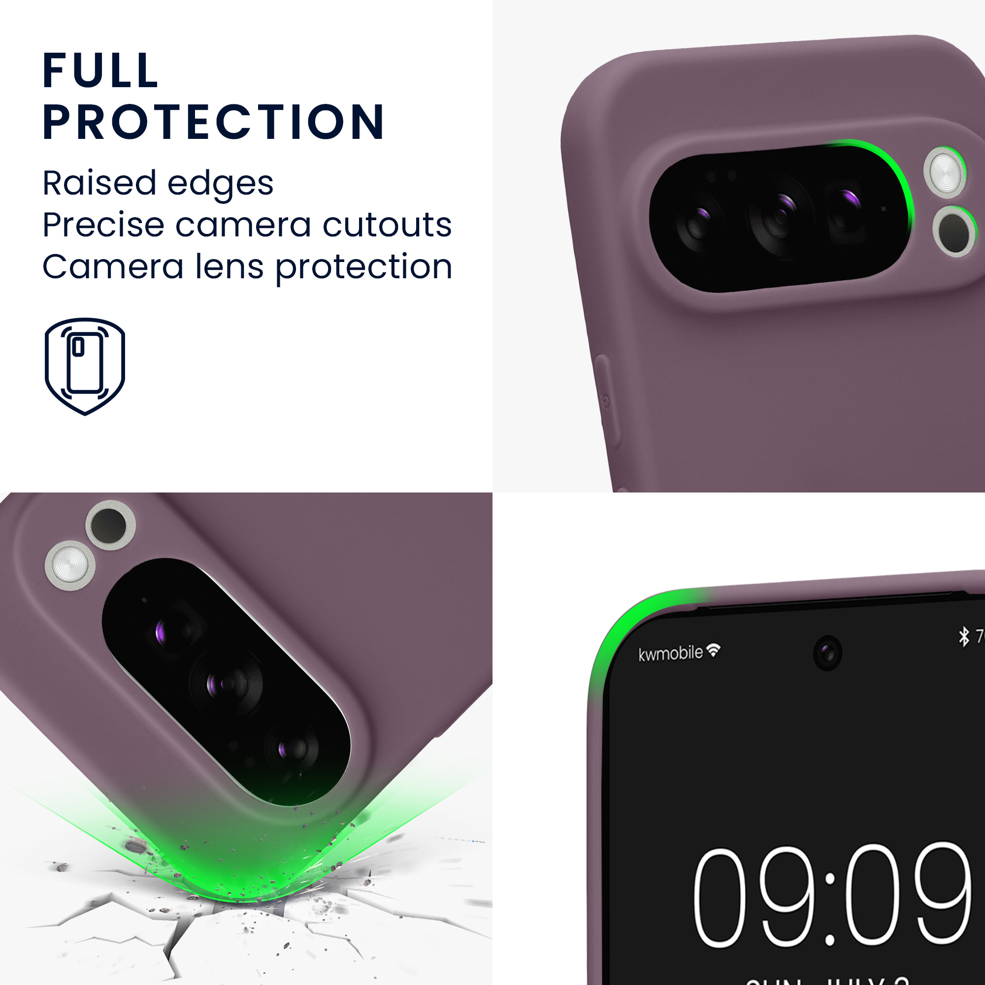 Silikonový kryt kwmobile pro Google Pixel 10 Pro - světle fialová Pale Iris