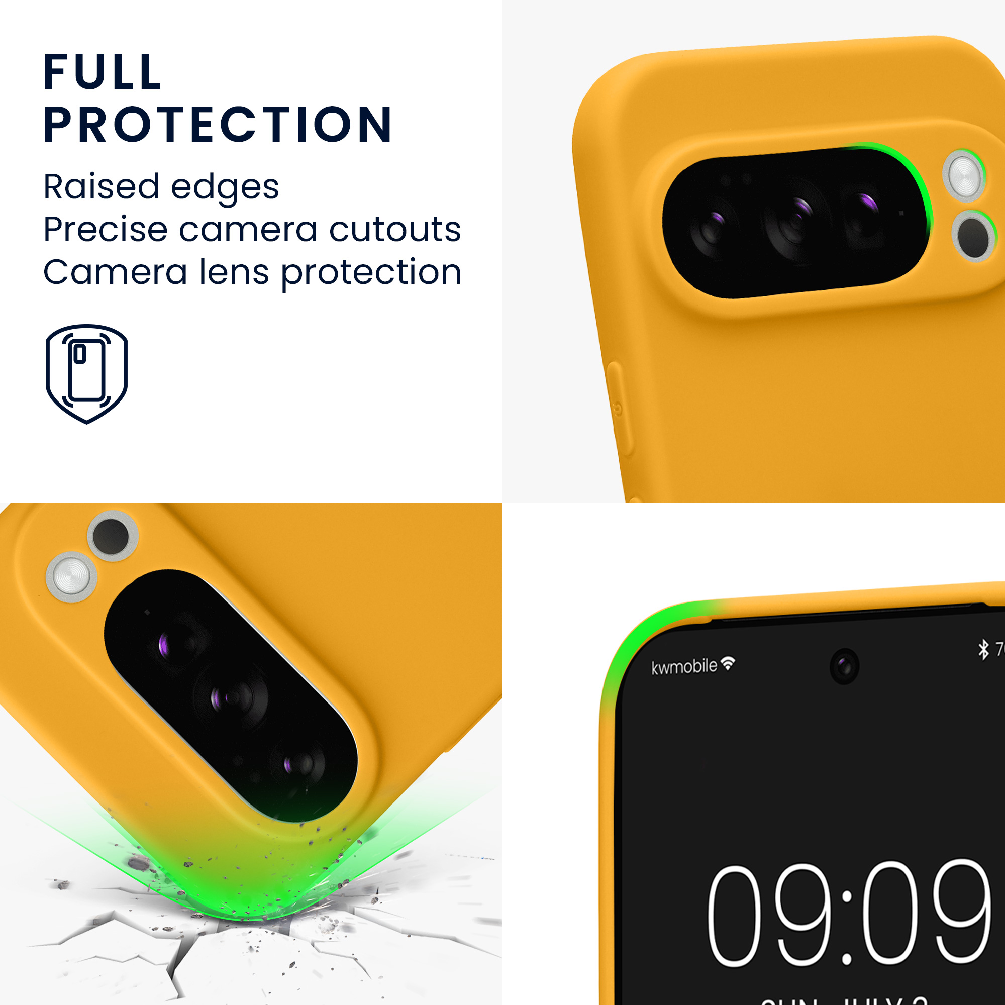 Silikonový kryt kwmobile pro Google Pixel 10 Pro - mango