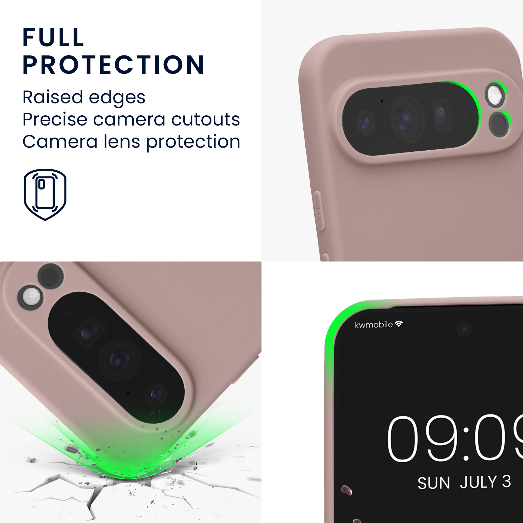 Silikonový kryt kwmobile pro Google Pixel 10 Pro XL - jemně lila