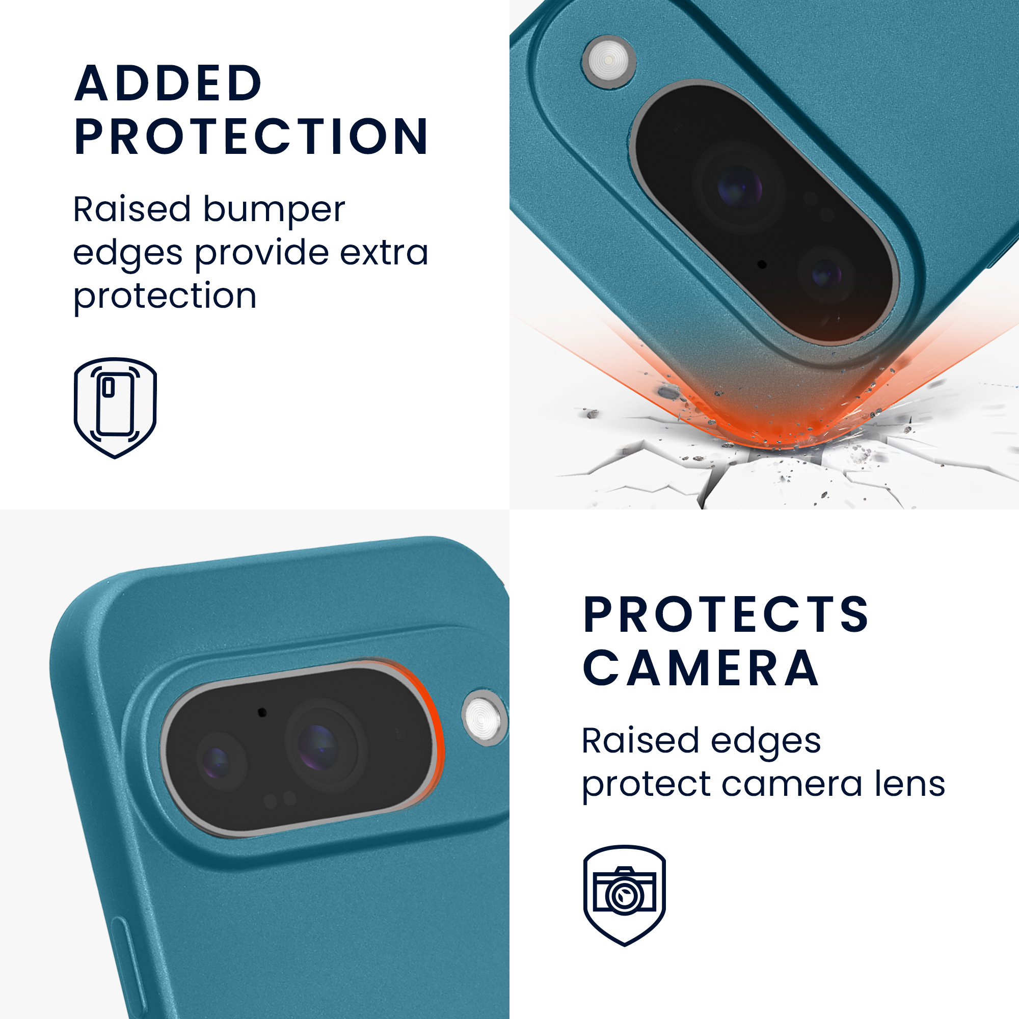 Kryt na mobil Google Pixel 10 kwmobile - Metallic Caribbean Blue