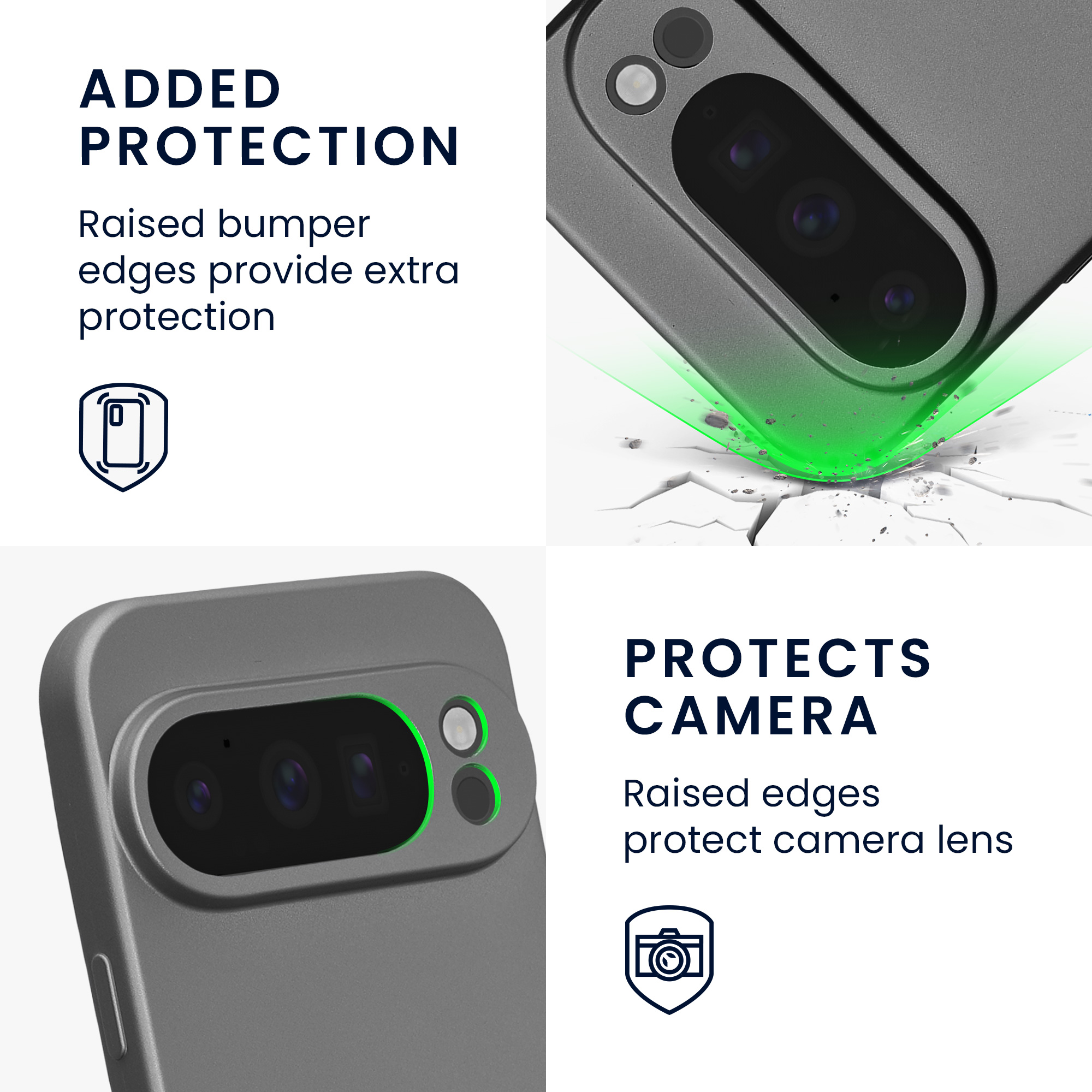Silikonový kryt kwmobile pro Google Pixel 10 Pro - metalická šedá