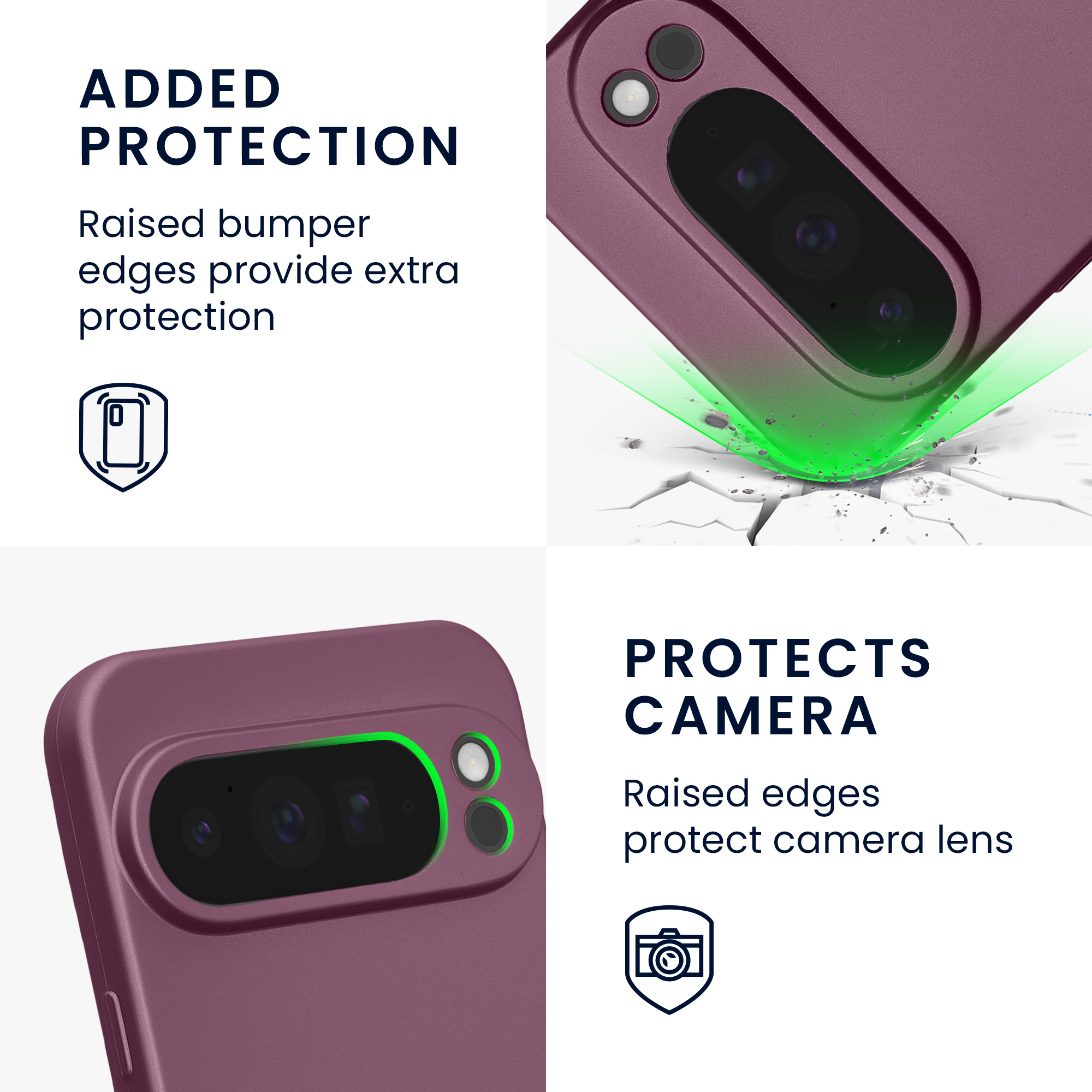Silikonový kryt kwmobile pro Google Pixel 10 Pro XL - metalická levandulová