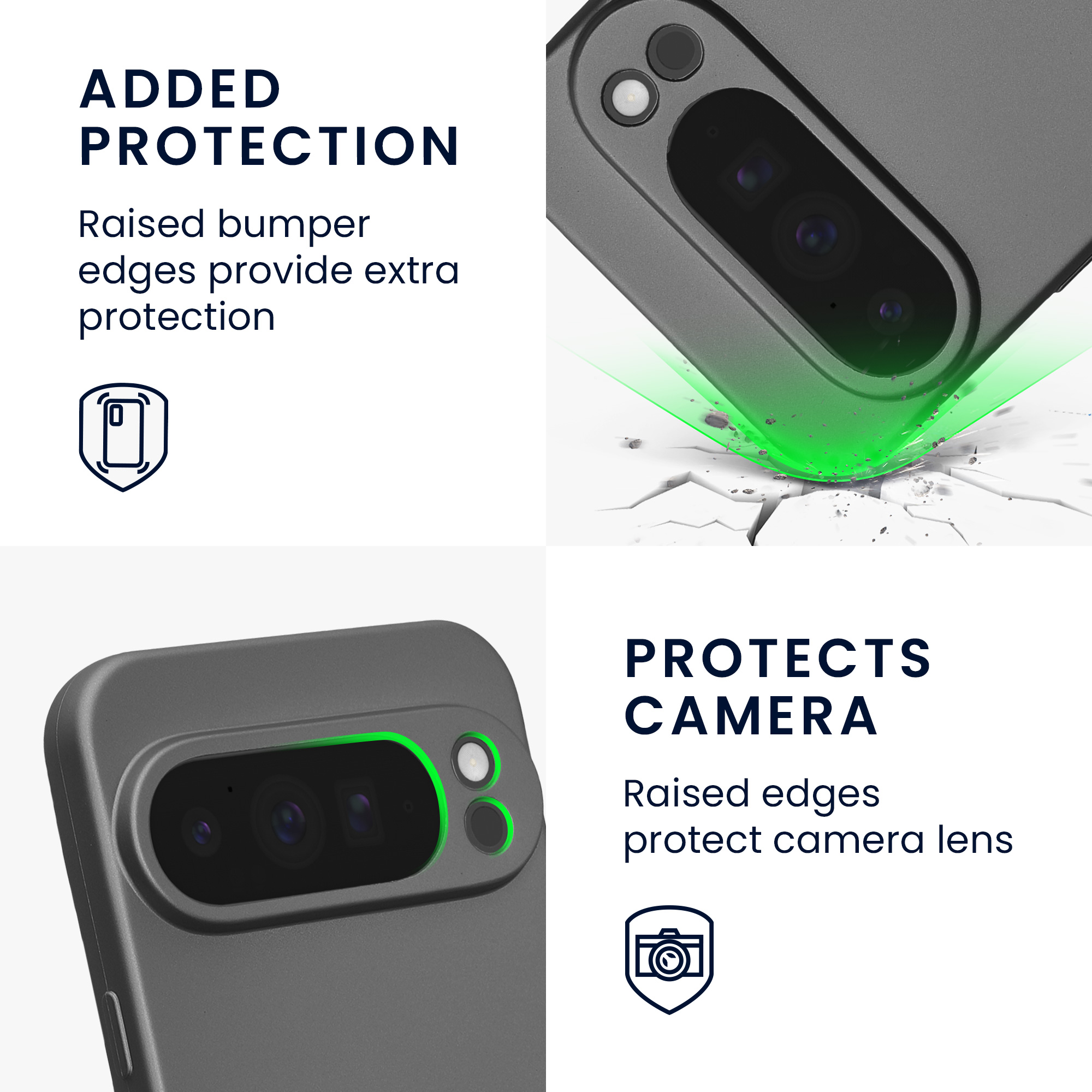 Silikonový kryt kwmobile pro Google Pixel 10 Pro XL - metalická šedá