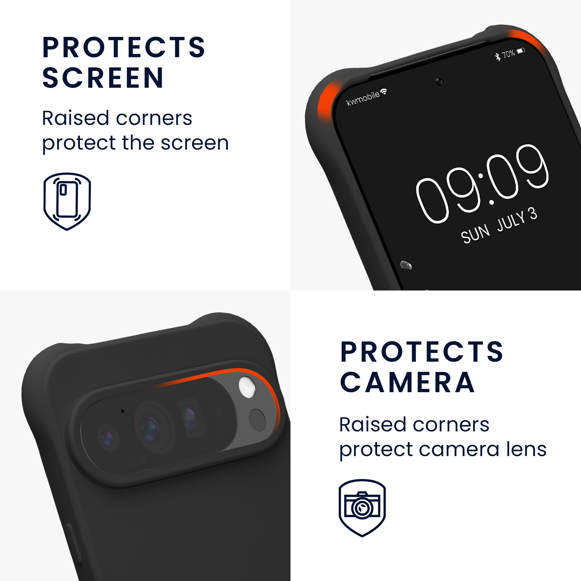 Crossbody kryt kwmobile pro Google Pixel 10 Pro XL - černá