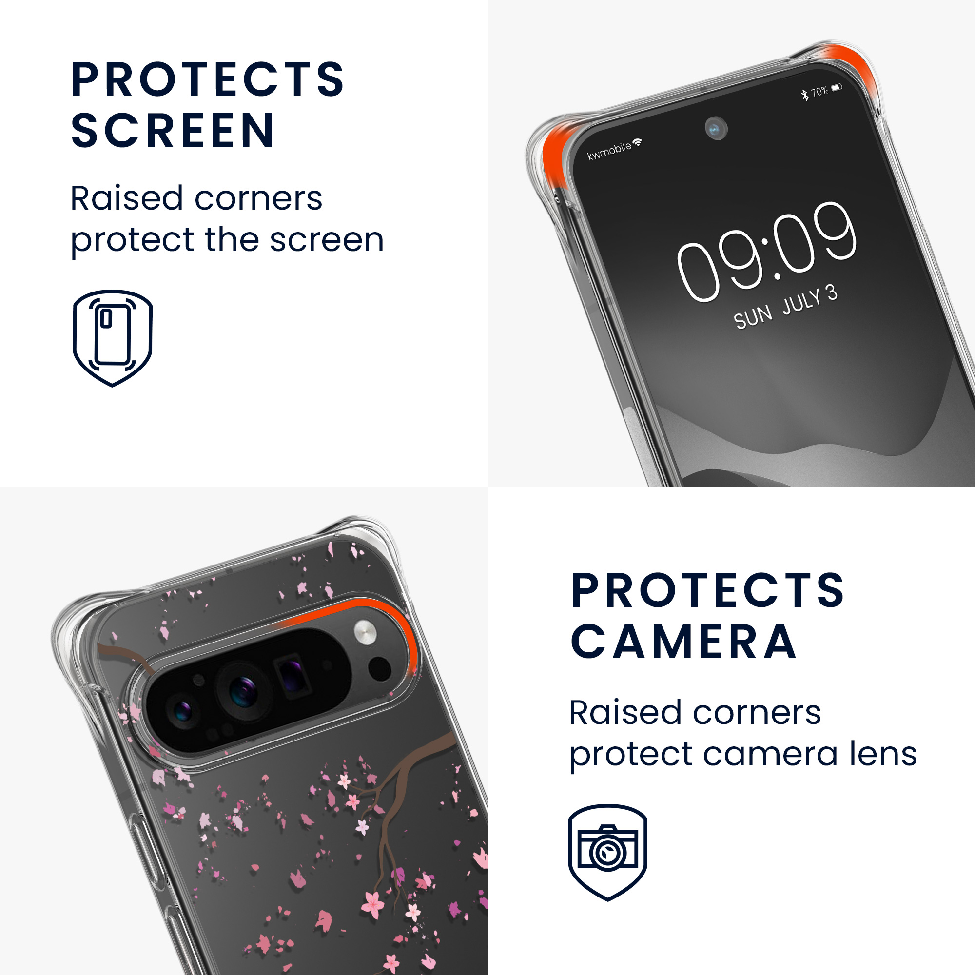 Crossbody kryt kwmobile pro Google Pixel 10 Pro XL - transparentní