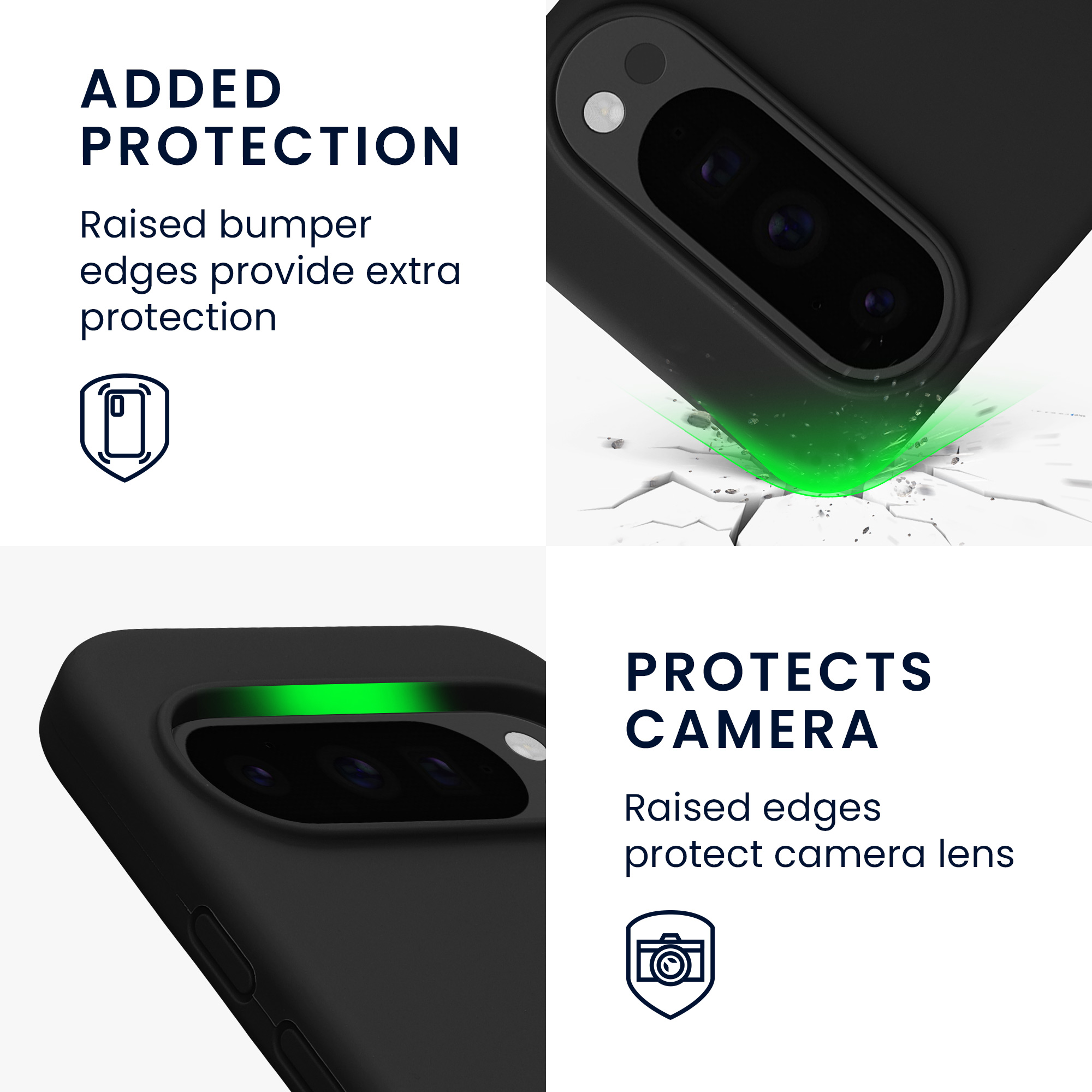 Silikonový kryt kwmobile pro Google Pixel 10 / Pixel 10 Pro - černá