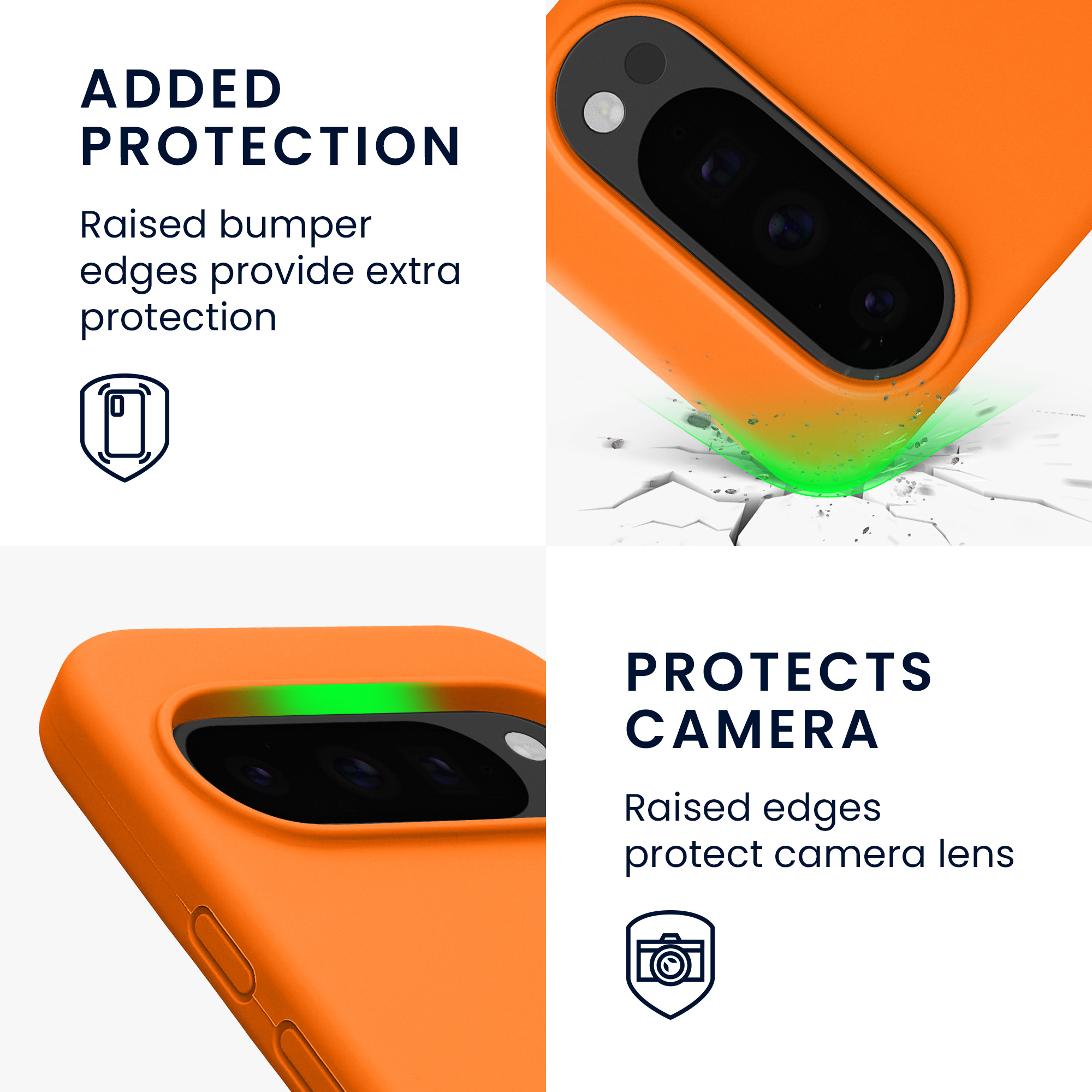 Kryt na mobil Google Pixel 10 / Pixel 10 Pro kwmobile - oranžová