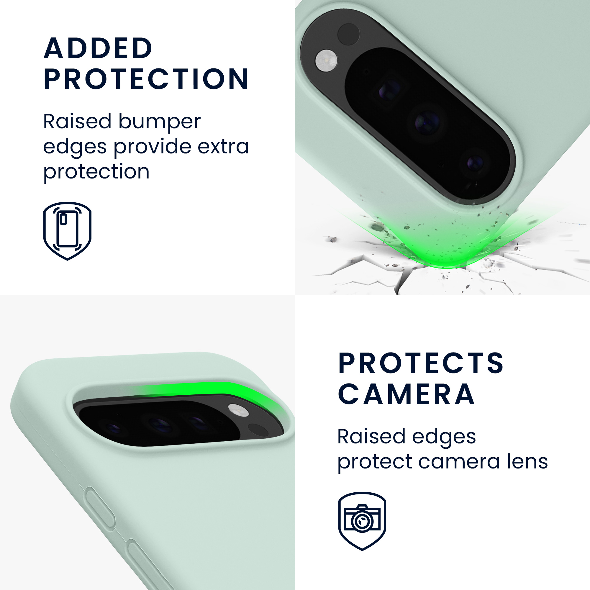 Silikonový kryt kwmobile pro Google Pixel 10 / Pixel 10 Pro - svěží mátová