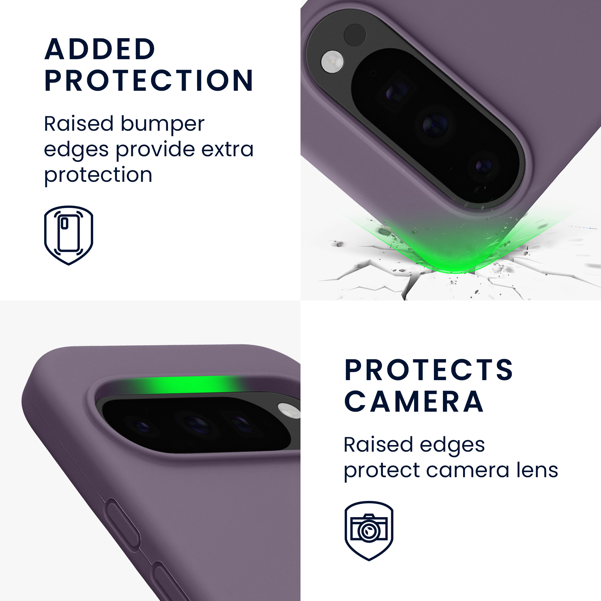 Silikonový kryt kwmobile pro Google Pixel 10 / Pixel 10 Pro - světle fialová Pale Iris