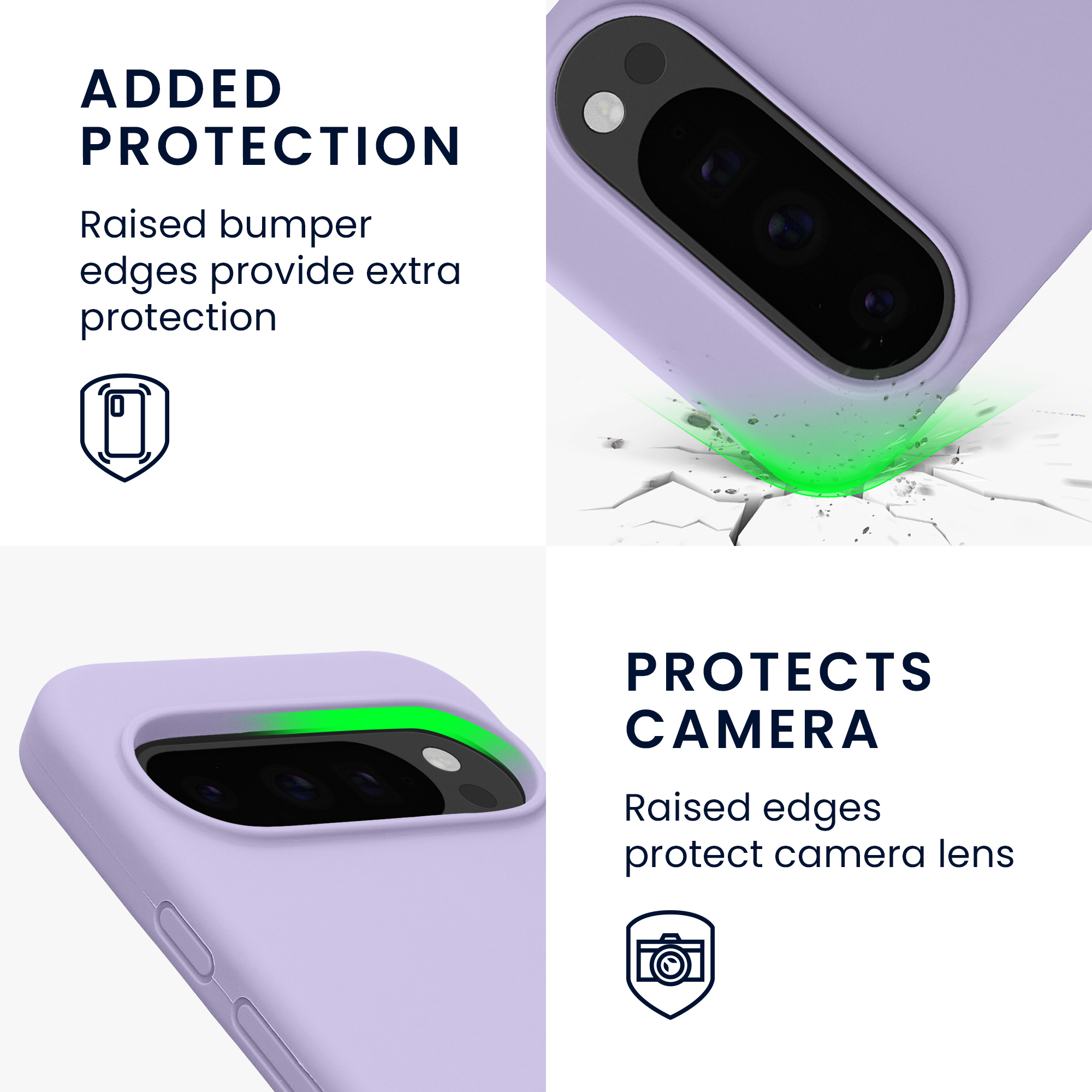 Silikonový kryt kwmobile pro Google Pixel 10 / Pixel 10 Pro - levandulová