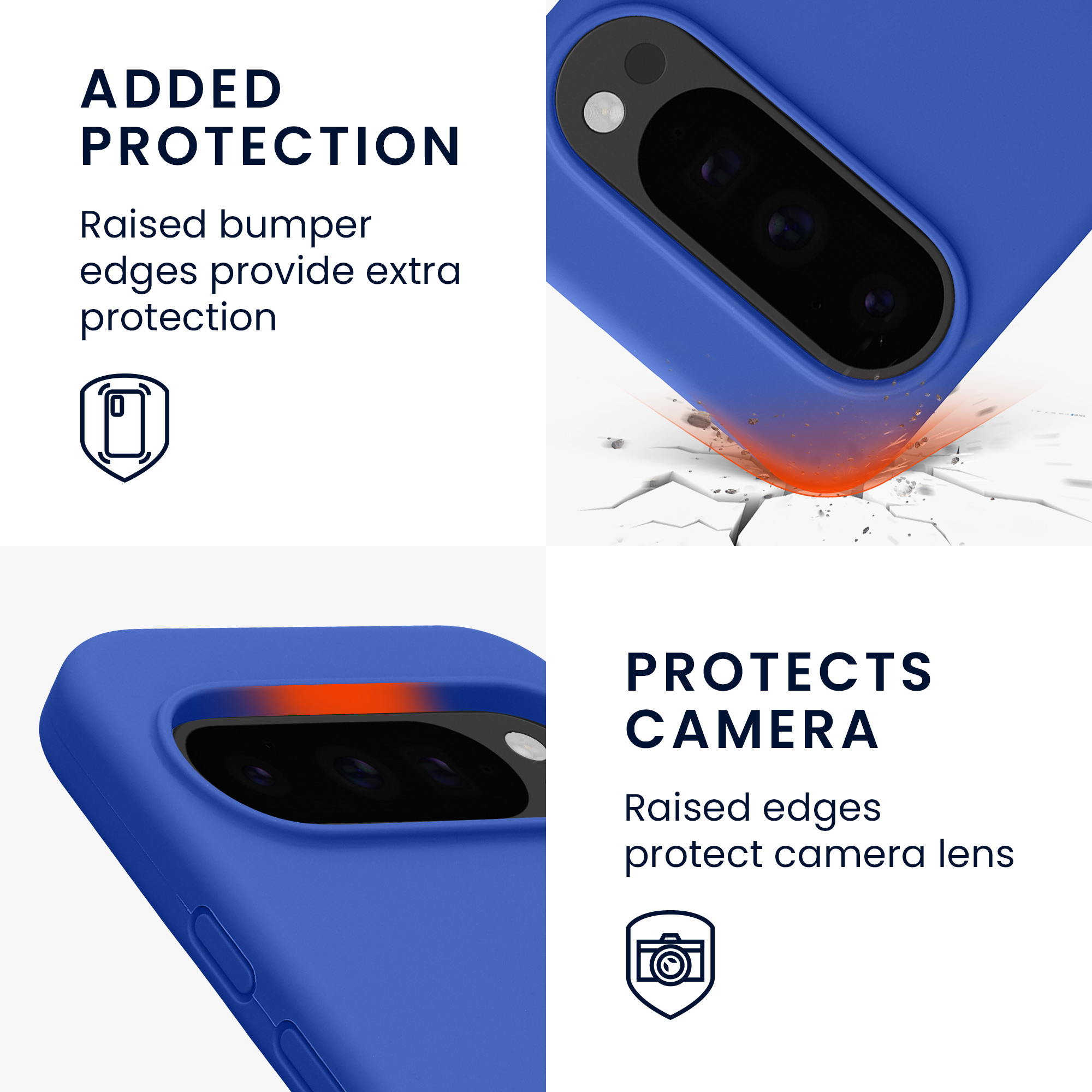 Kryt na mobil Google Pixel 10 / Pixel 10 Pro kwmobile - baltská modrá