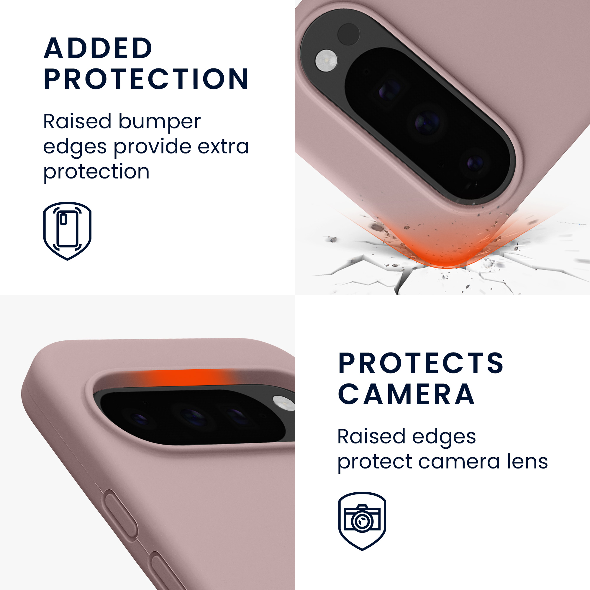 Kryt na mobil Google Pixel 10 / Pixel 10 Pro kwmobile - nude lilac