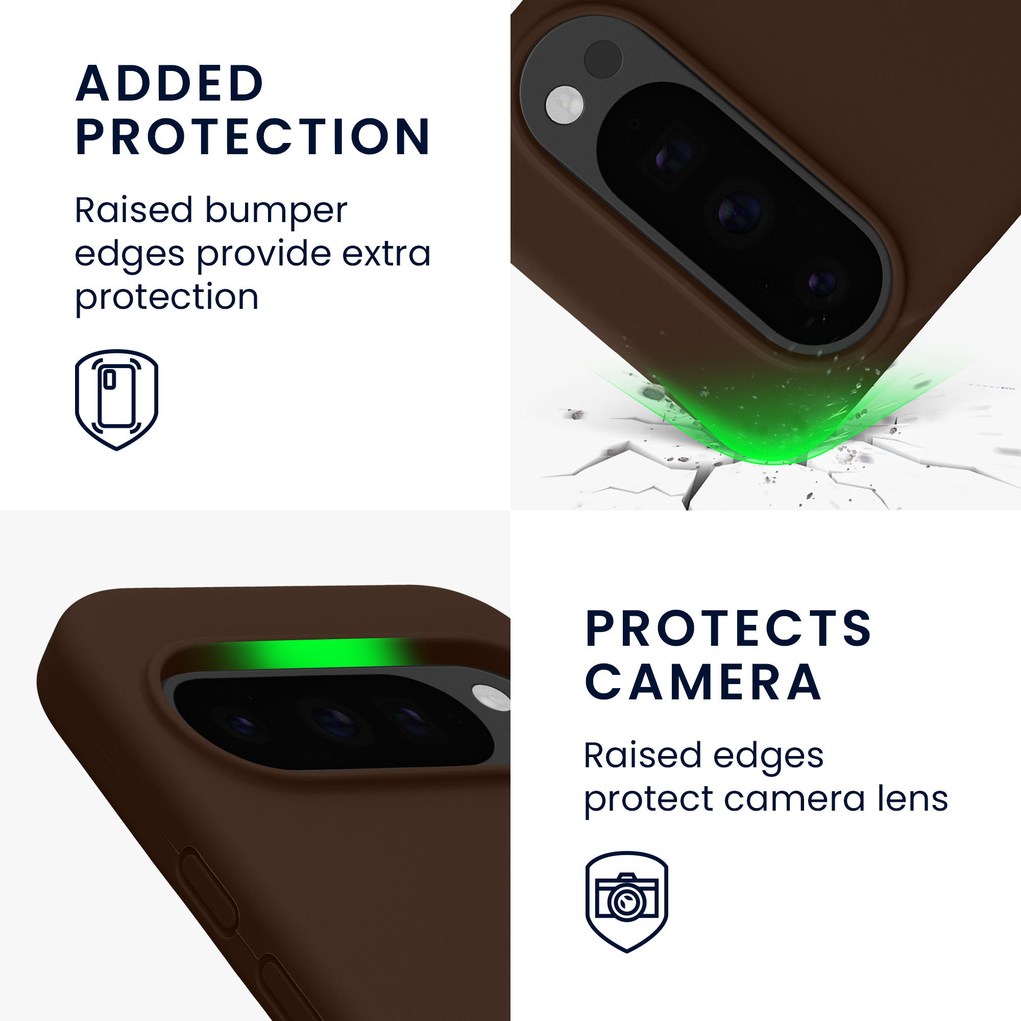 Pouzdro pro Google Pixel 10 / Pixel 10 Pro kwmobile silikonové - čokoládová