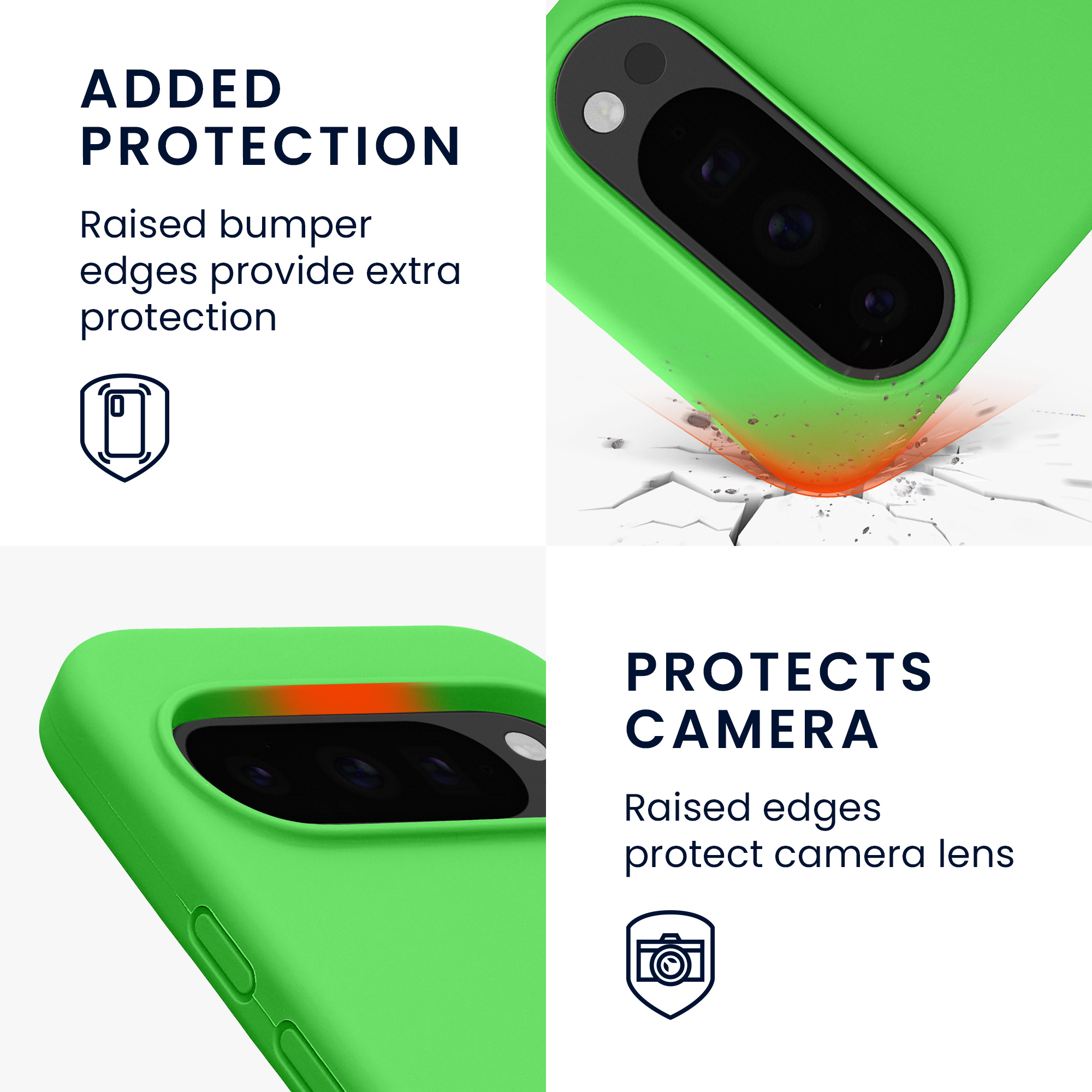 Pouzdro pro Google Pixel 10 / Pixel 10 Pro kwmobile silikonové - limetkově zelená