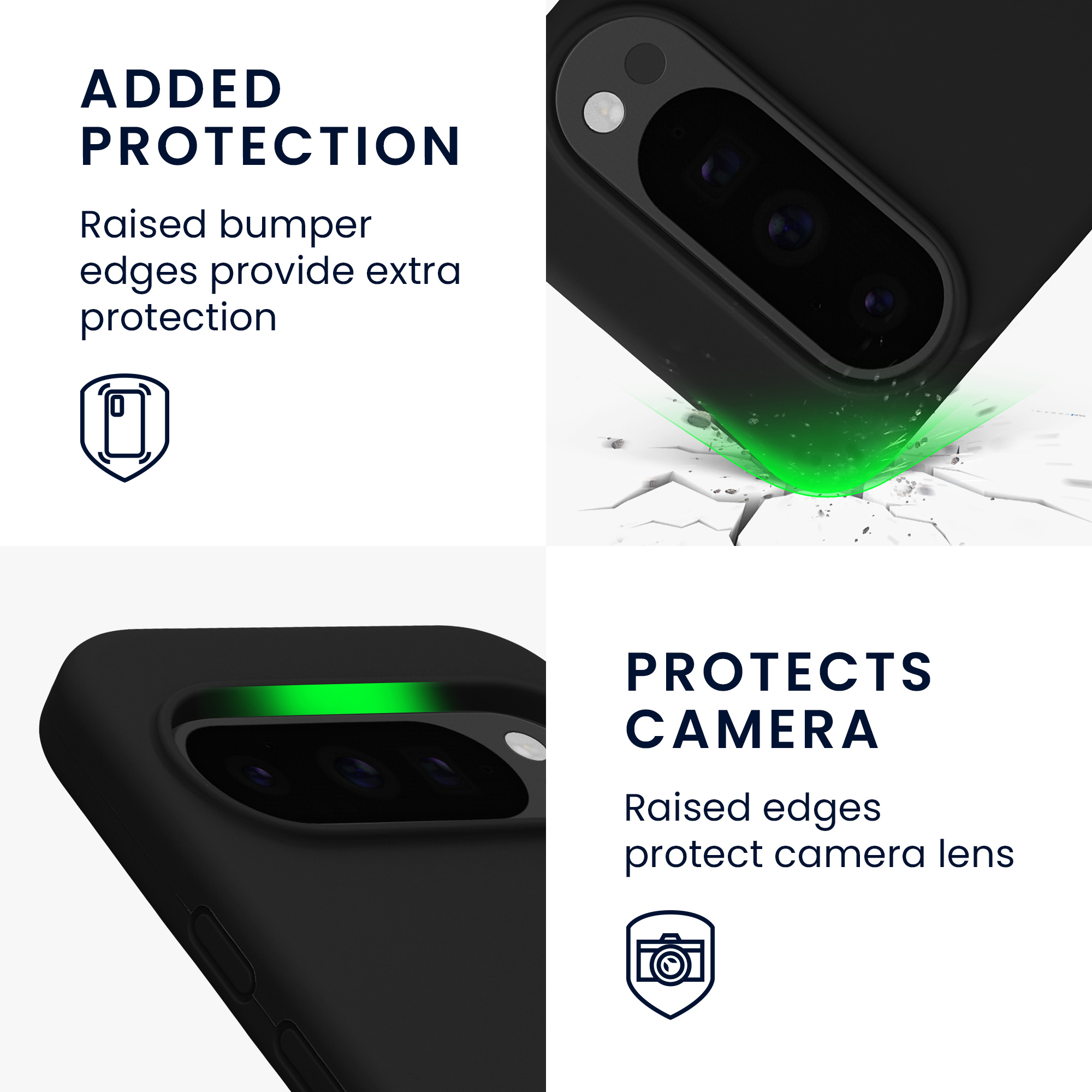 Pouzdro pro Google Pixel 10 / Pixel 10 Pro kwmobile silikonové - černá matný