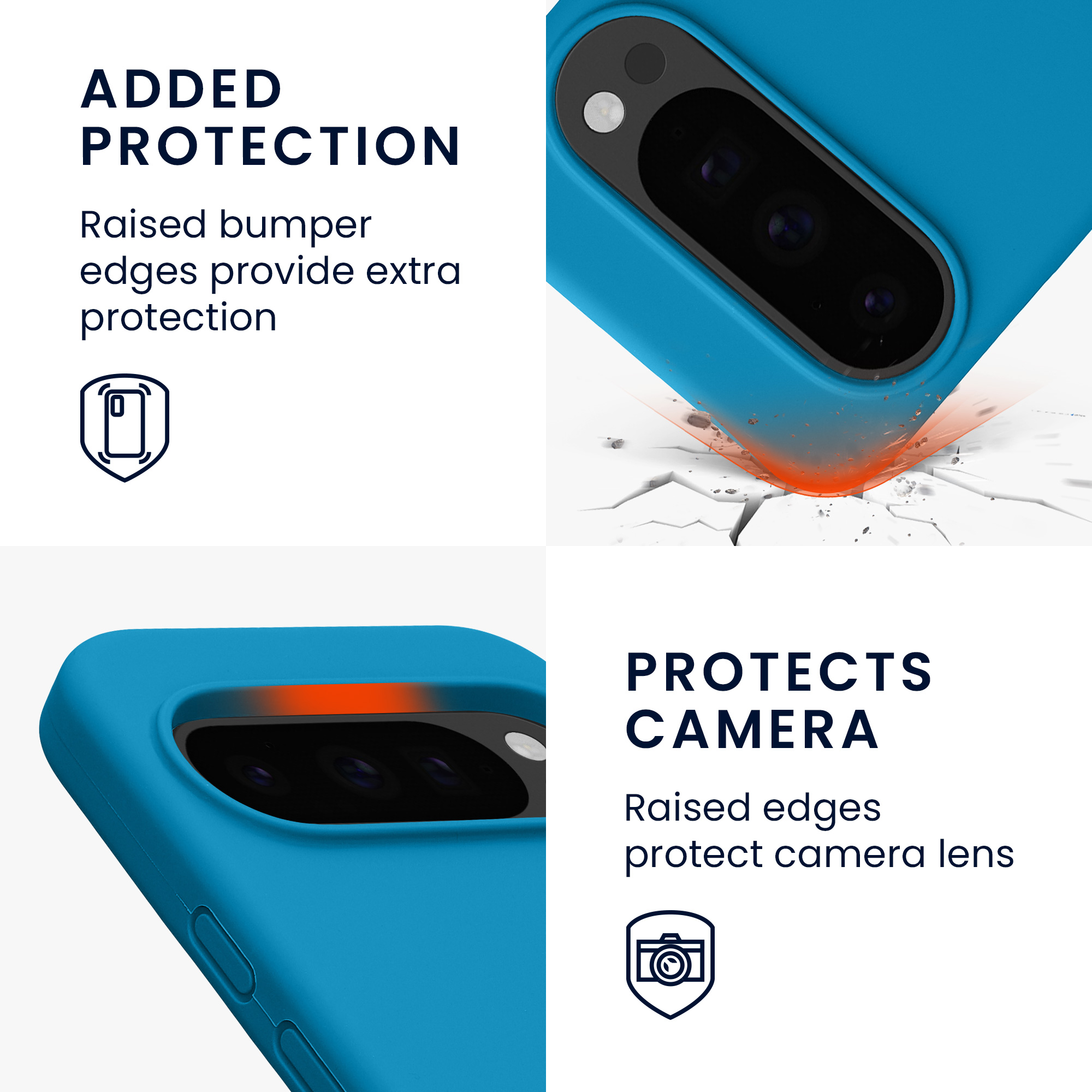 Pouzdro pro Google Pixel 10 / Pixel 10 Pro kwmobile silikonové - karibská modrá
