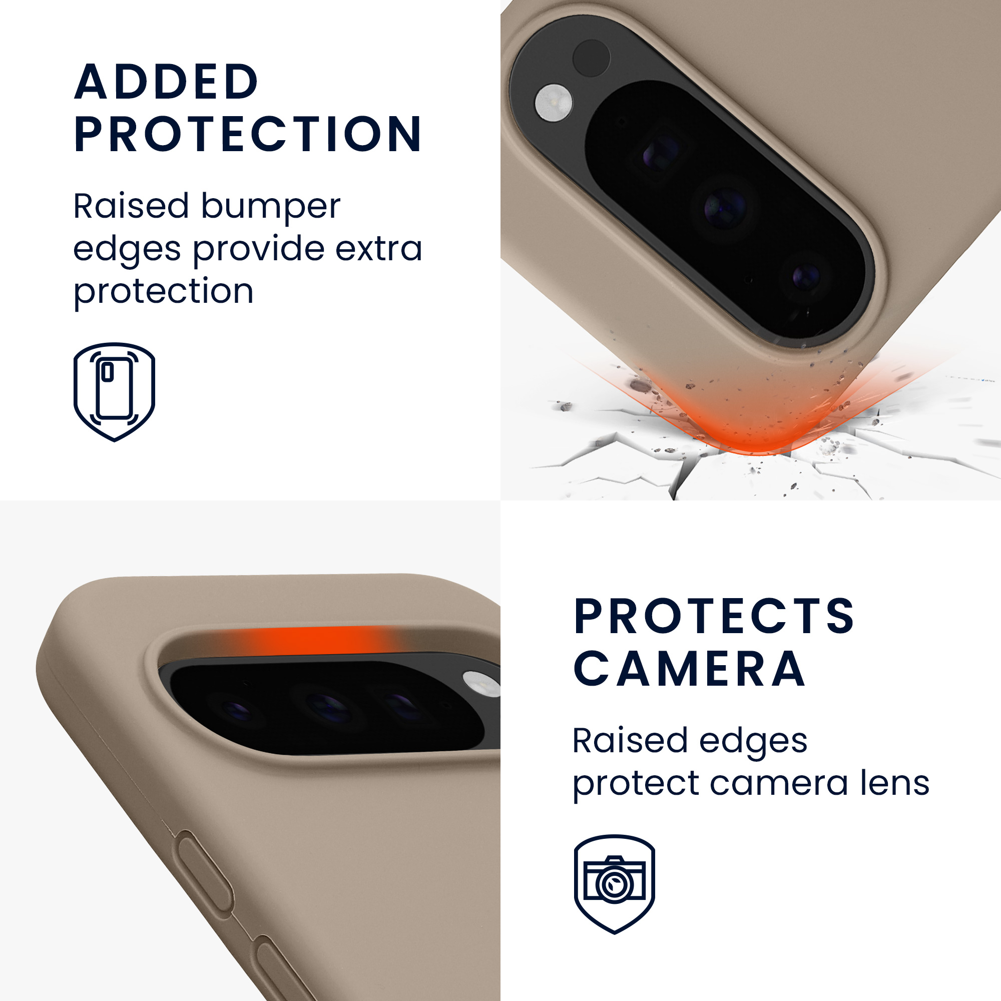 Pouzdro pro Google Pixel 10 / Pixel 10 Pro kwmobile silikonové - taupe