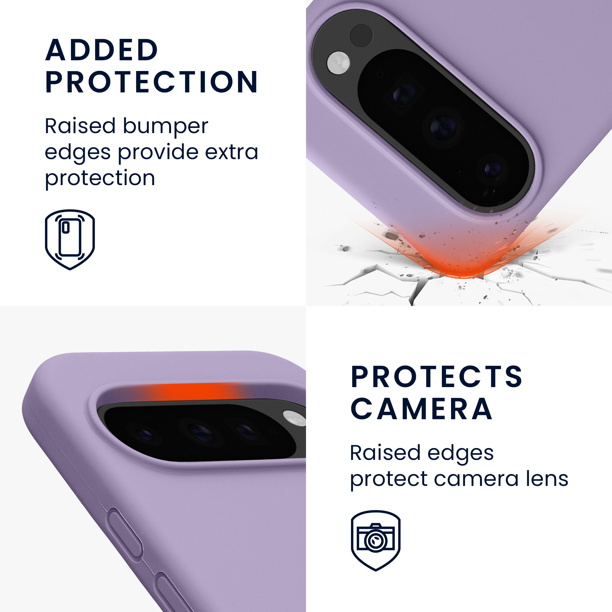 Pouzdro pro Google Pixel 10 / Pixel 10 Pro kwmobile silikonové - fialová