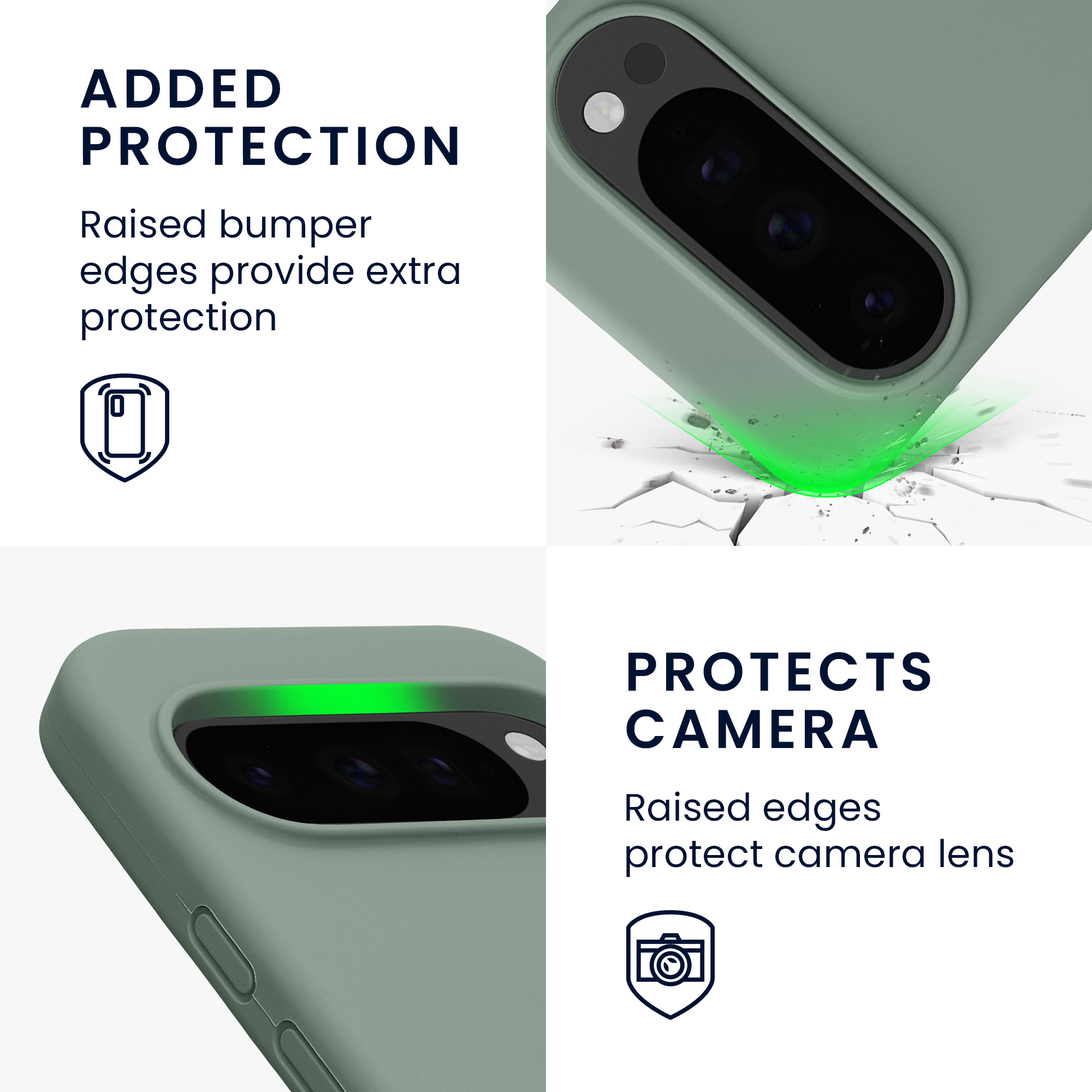 Pouzdro pro Google Pixel 10 / Pixel 10 Pro kwmobile silikonové - světle zelená