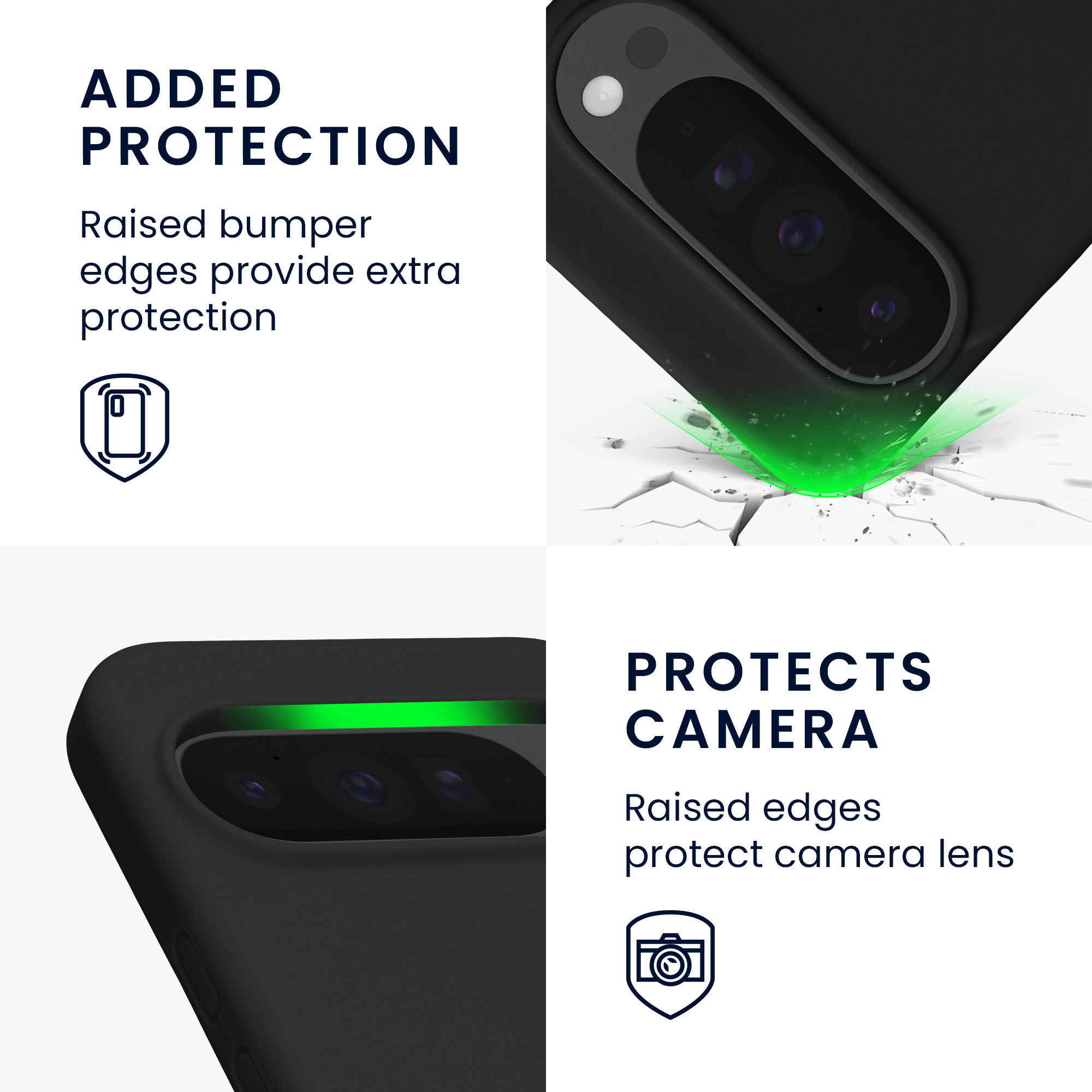 Silikonový kryt kwmobile pro Google Pixel 10 Pro XL - černá