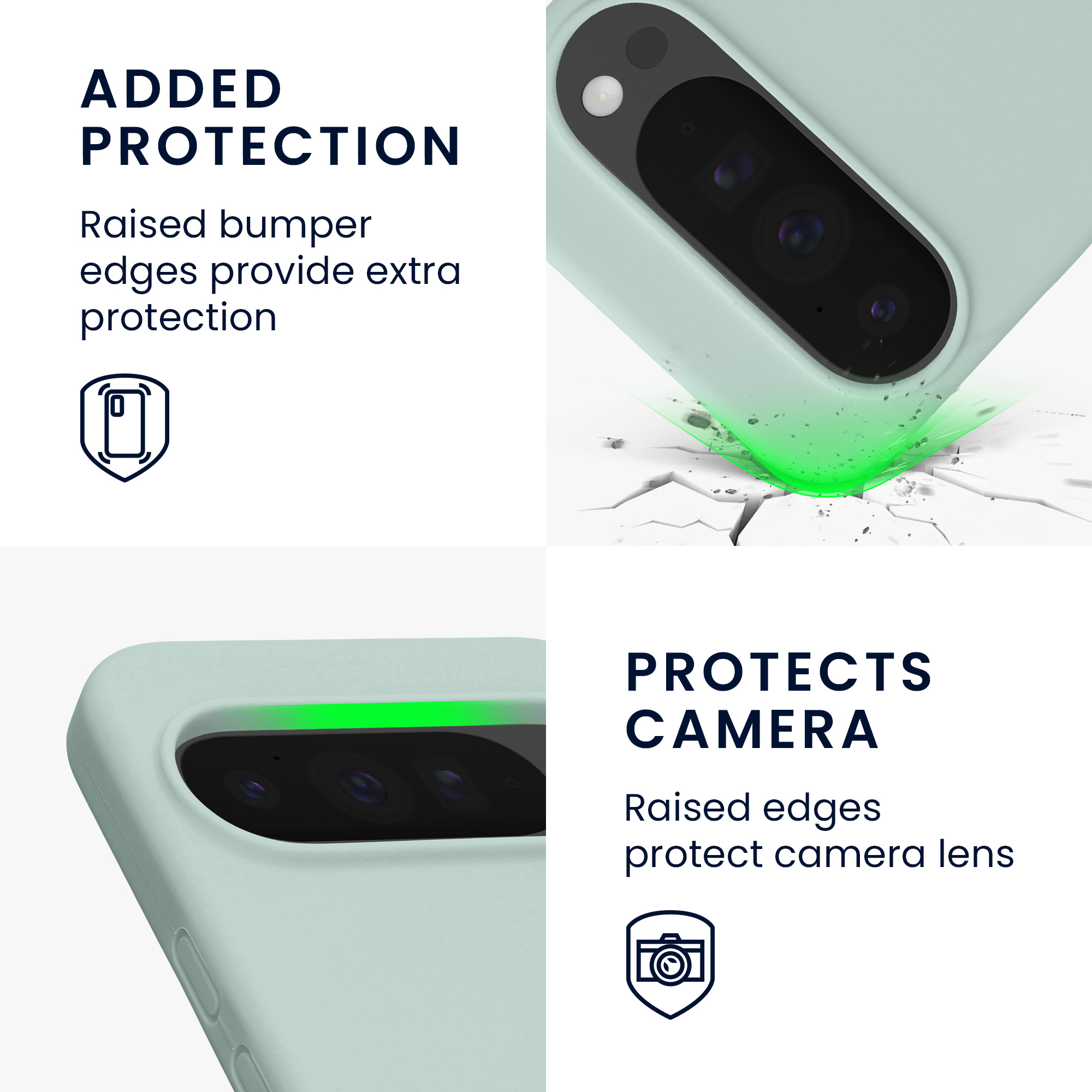 Silikonový kryt kwmobile pro Google Pixel 10 Pro XL - svěží mátová