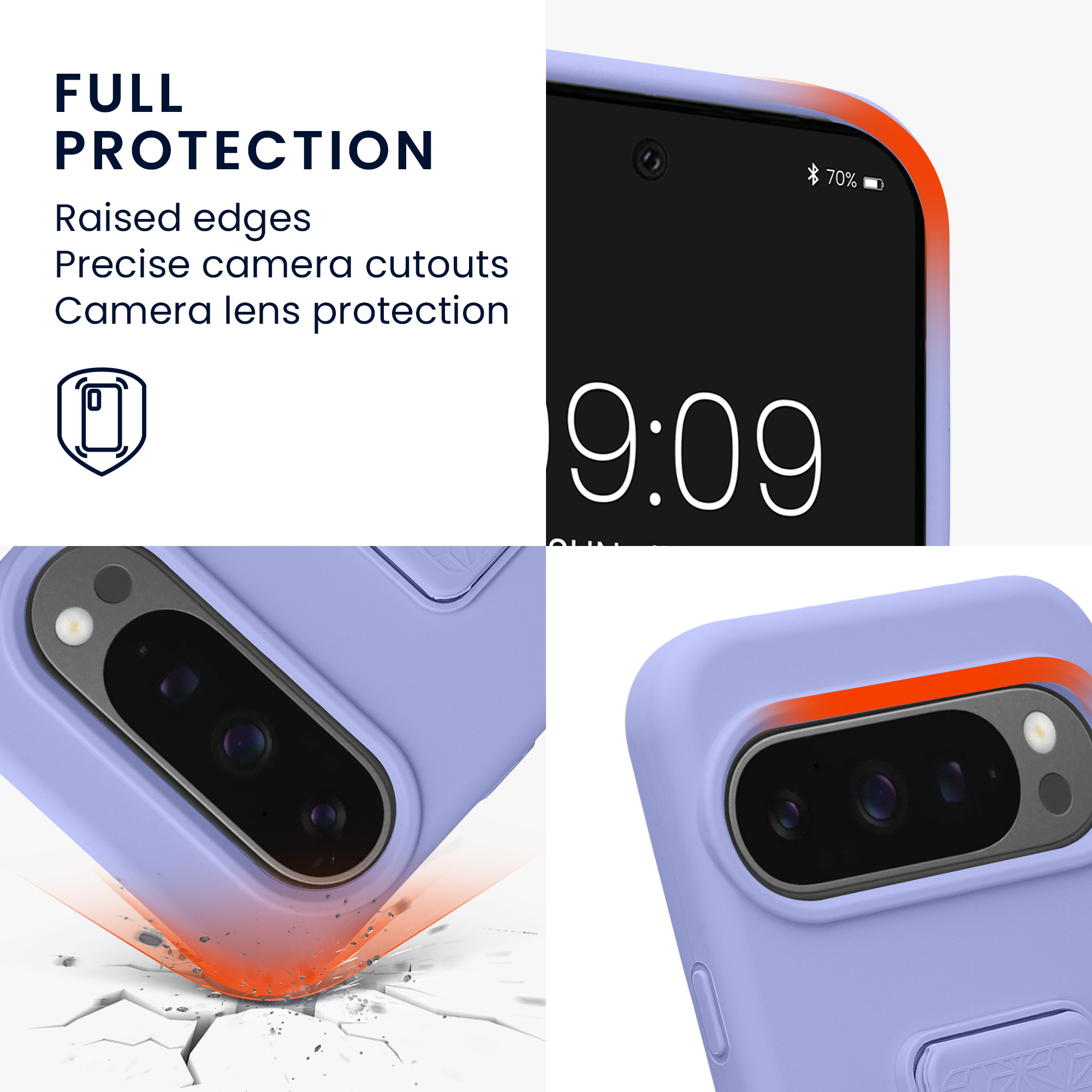 Silikonový kryt kwmobile pro Google Pixel 10 / Pixel 10 Pro - levandulová