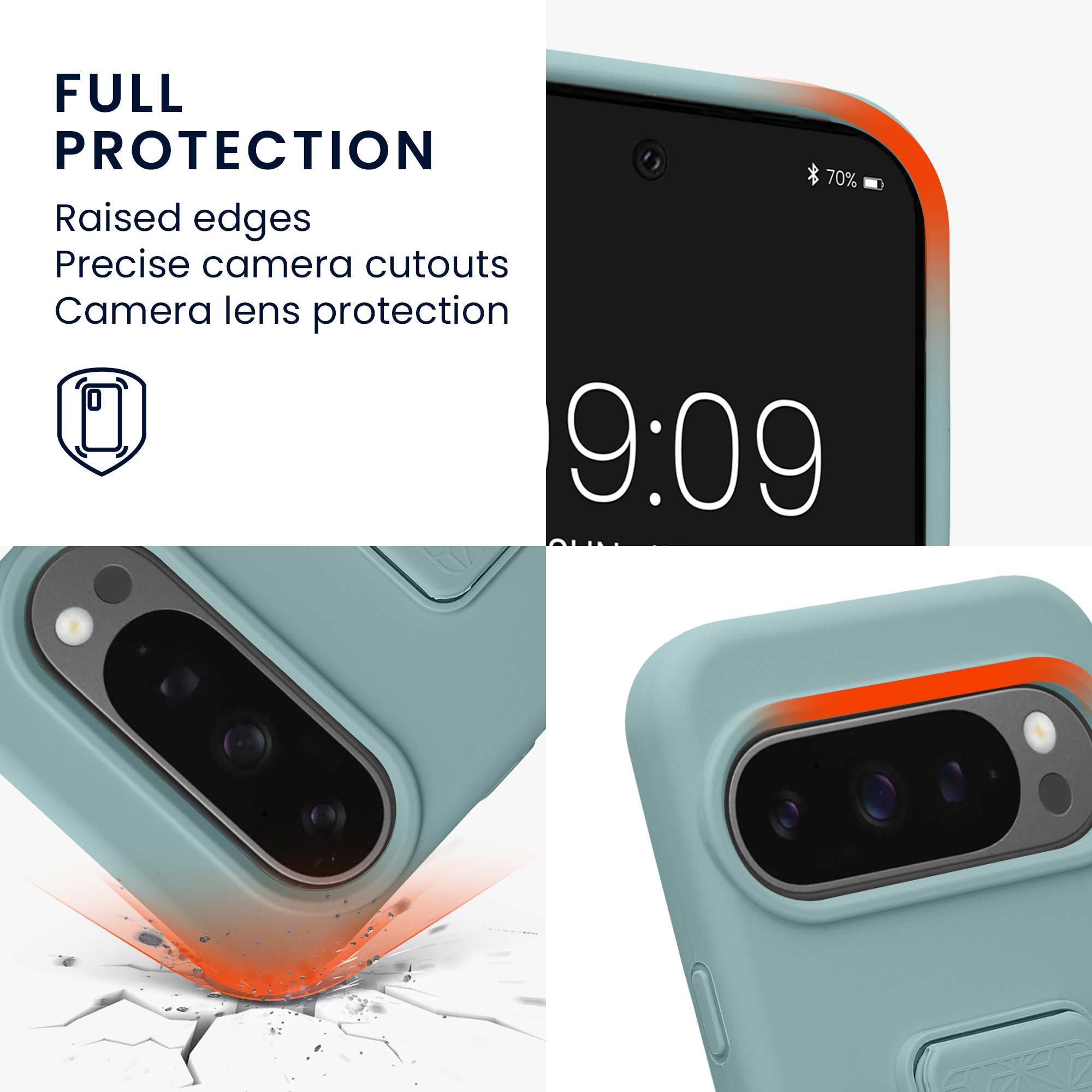 Silikonový kryt kwmobile pro Google Pixel 10 / Pixel 10 Pro - mátová