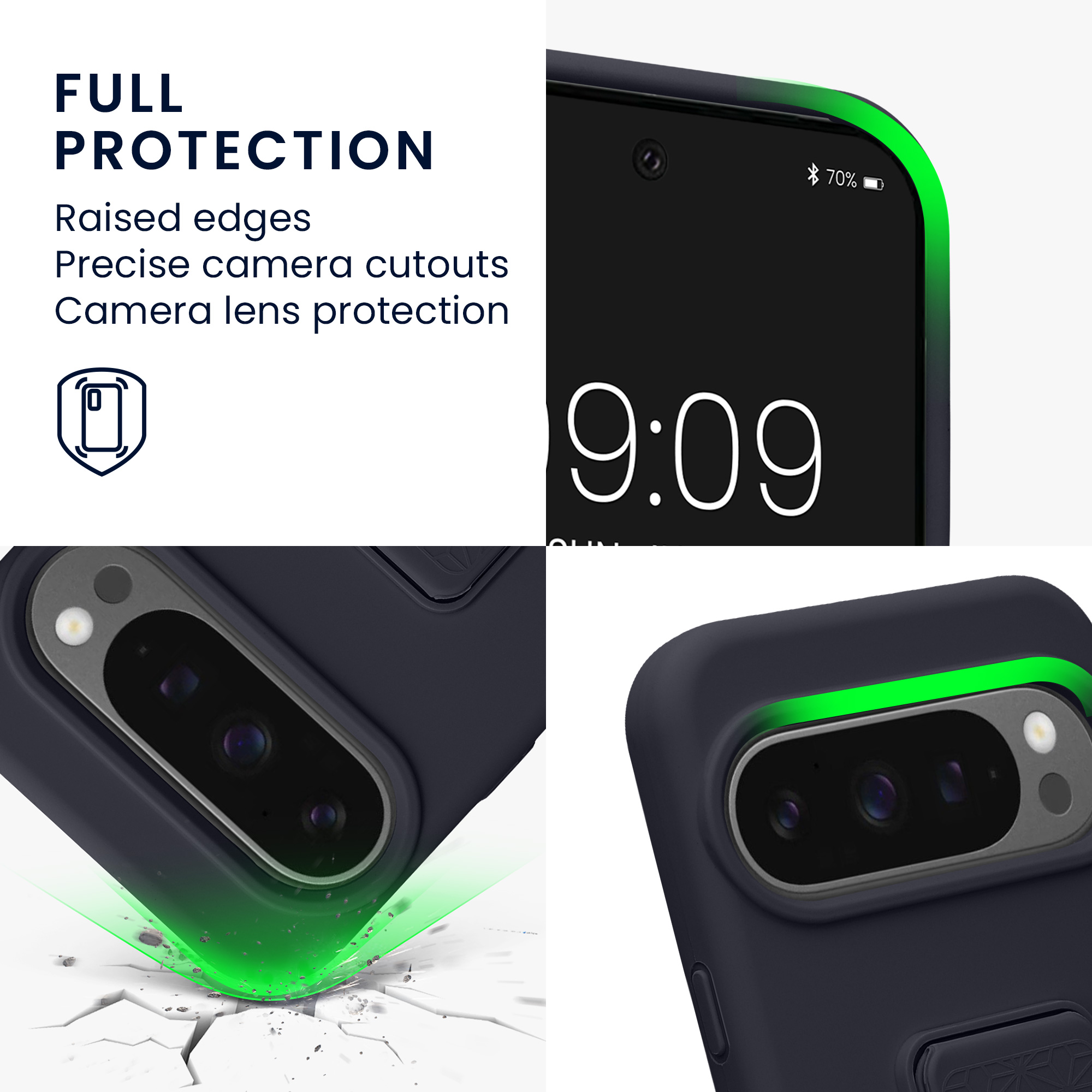 Silikonový kryt kwmobile pro Google Pixel 10 / Pixel 10 Pro - borůvkově modrá