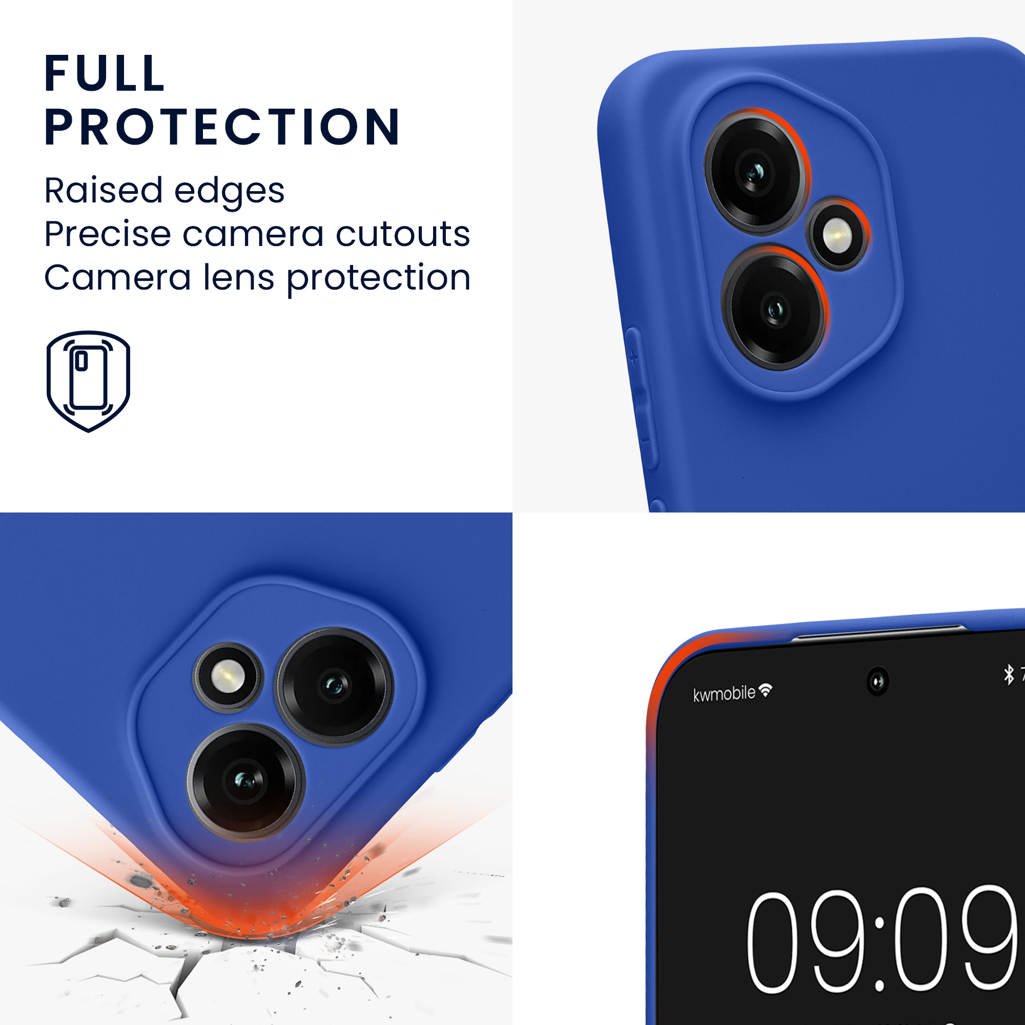 Pouzdro pro HONOR 400 kwmobile tenké TPU - baltská modrá