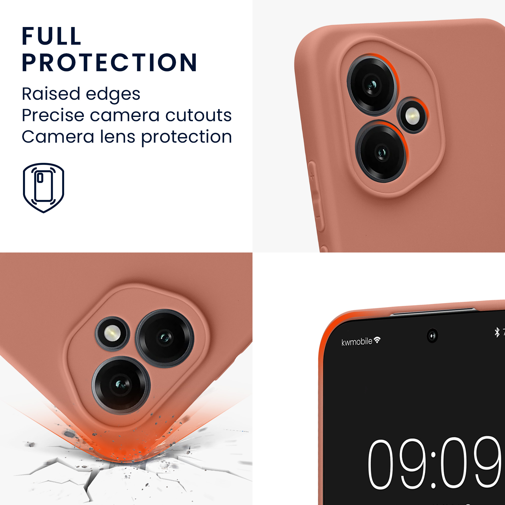 Pouzdro pro HONOR 400 kwmobile tenké TPU - zimní růže