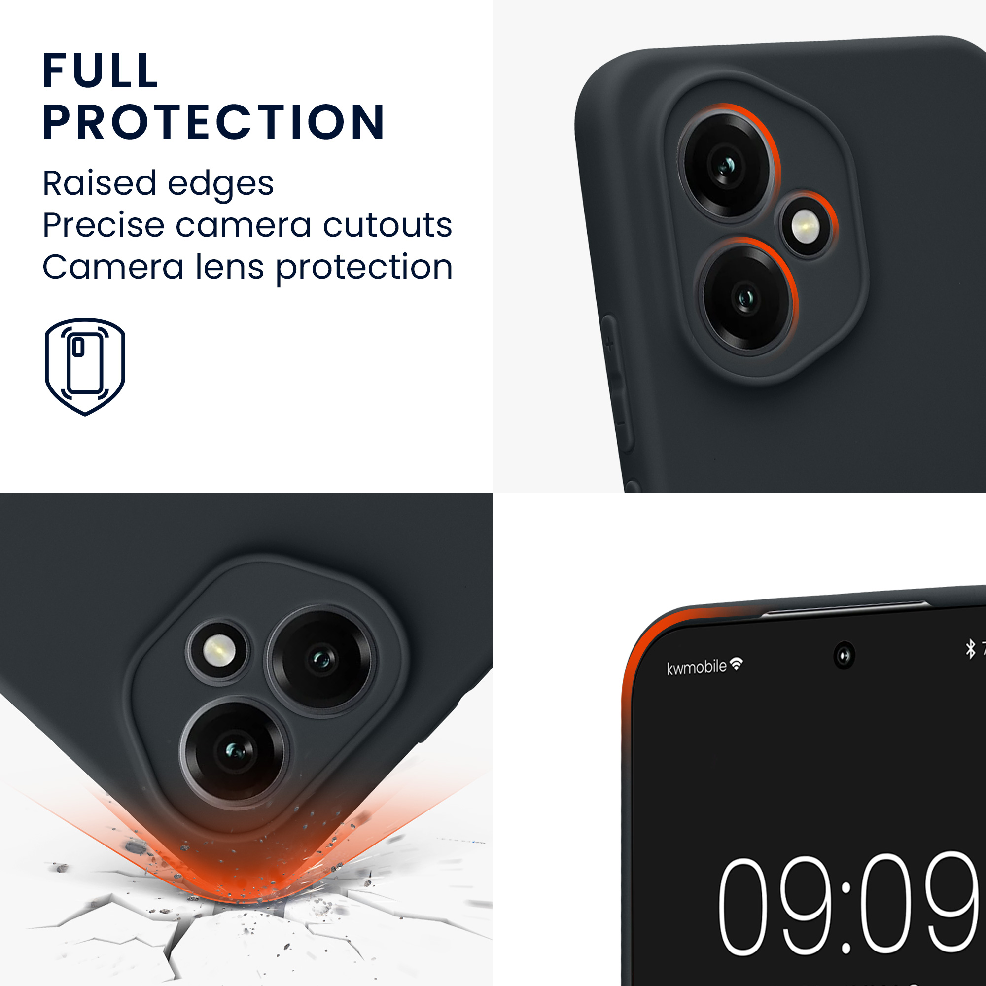 Pouzdro pro HONOR 400 kwmobile tenké TPU - borůvková