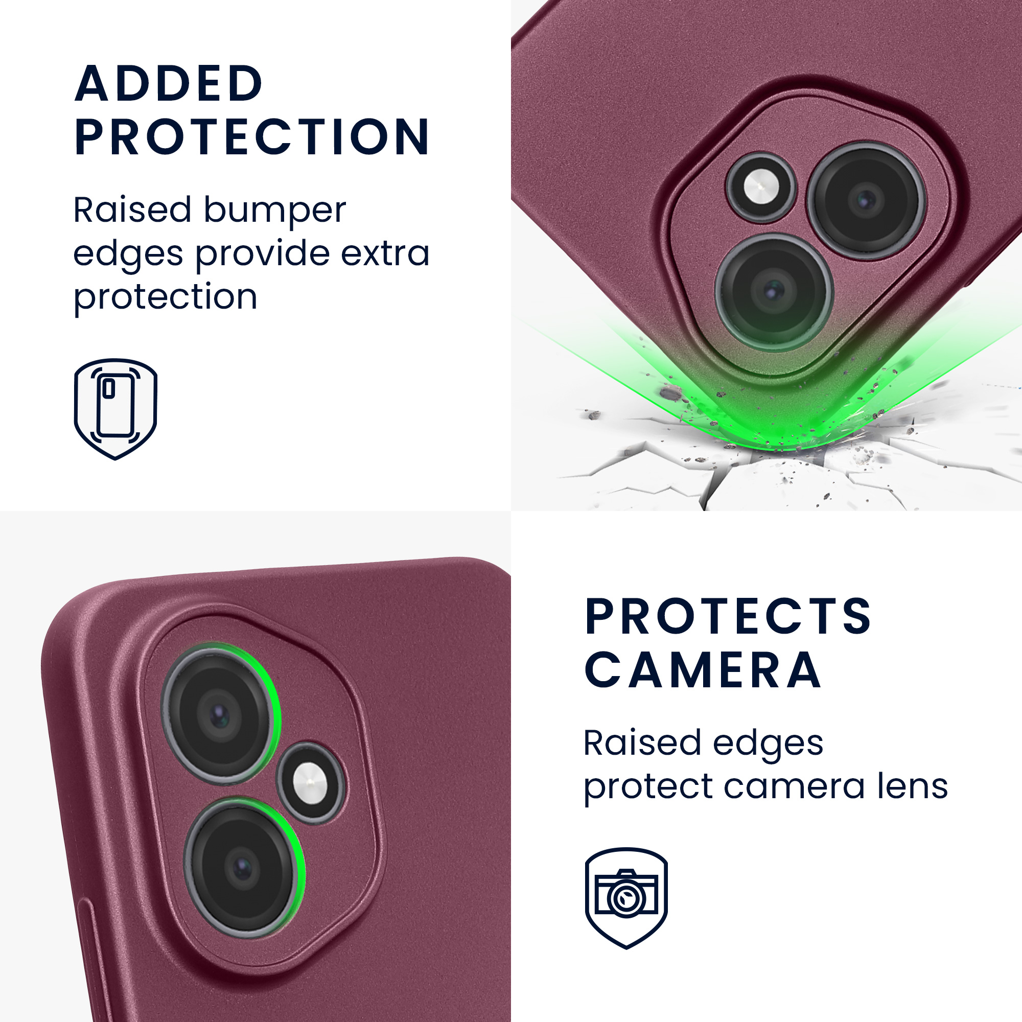 Pouzdro pro HONOR 400 kwmobile metalické TPU - metalická levandulová