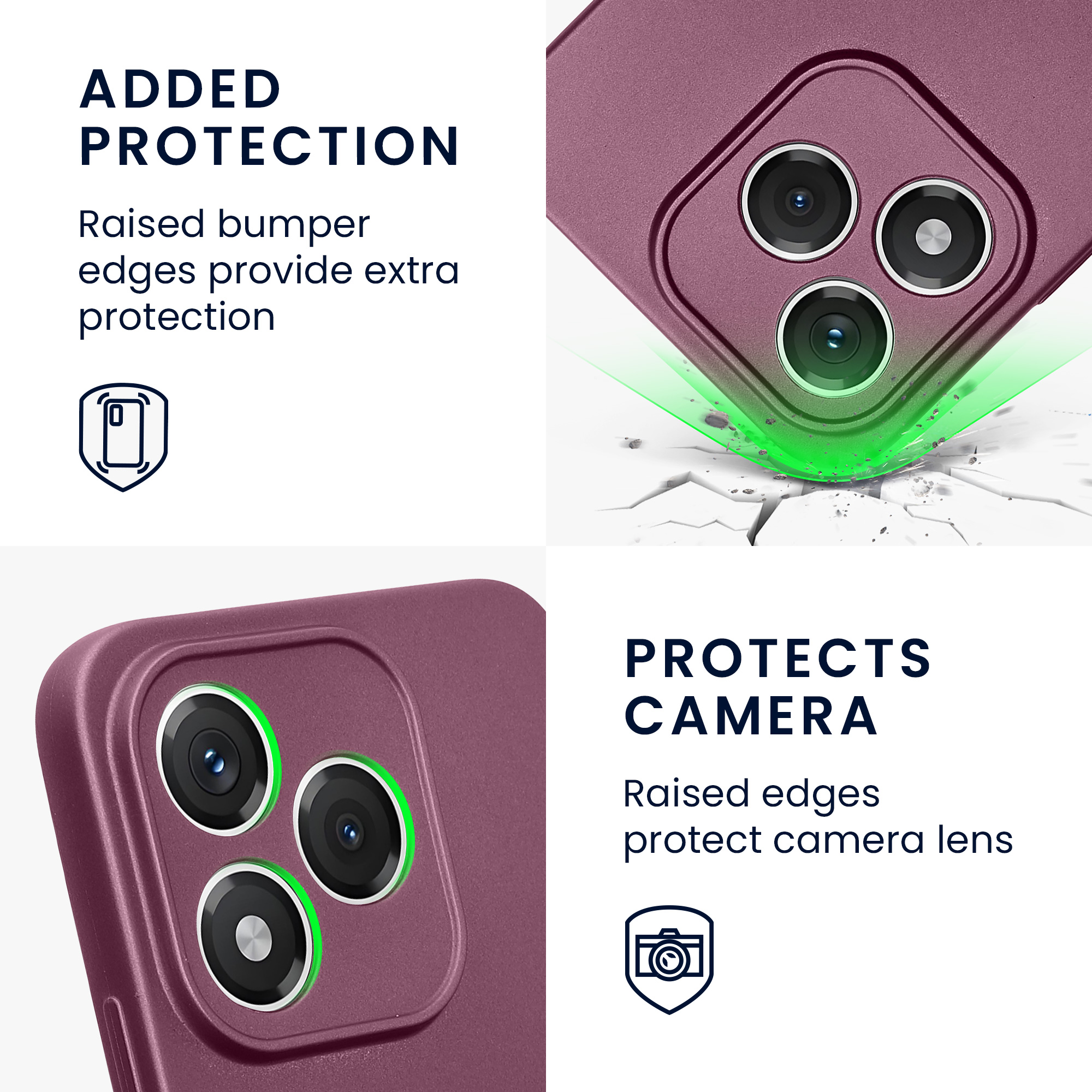 Pouzdro pro HONOR 400 Lite kwmobile metalické TPU - metalická levandulová