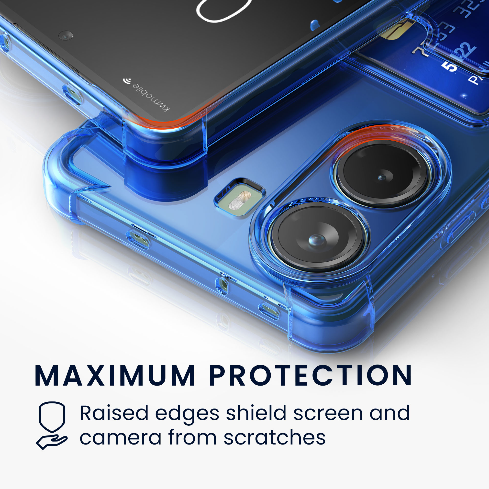 Kryt Xiaomi Poco X7 Pro 5G přihrádka karta TPU modrá kwmobile