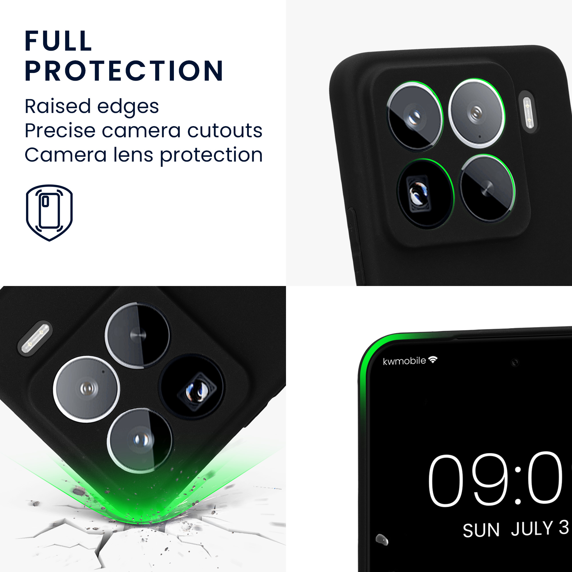 Kryt na mobil Xiaomi 15 Pro kwmobile matná černá