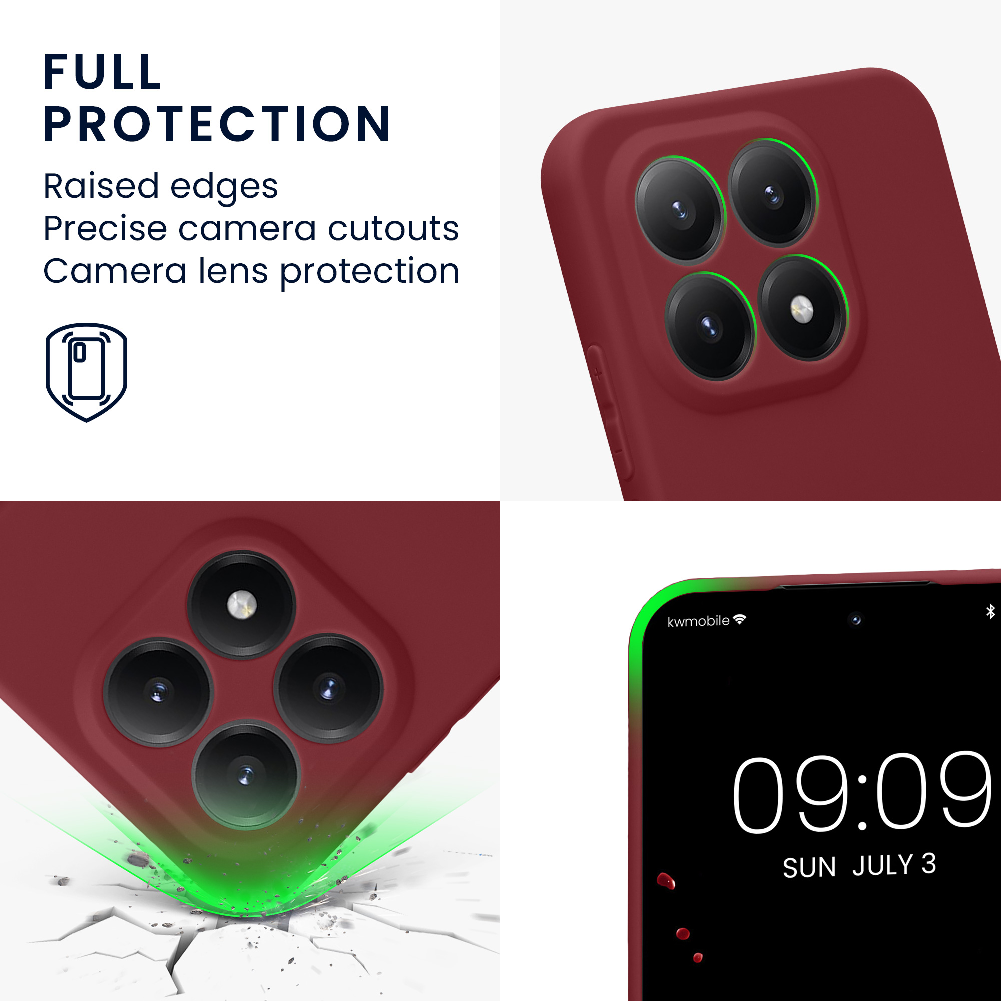 Pouzdro pro Xiaomi 15T kwmobile tenké TPU - vínově fialová